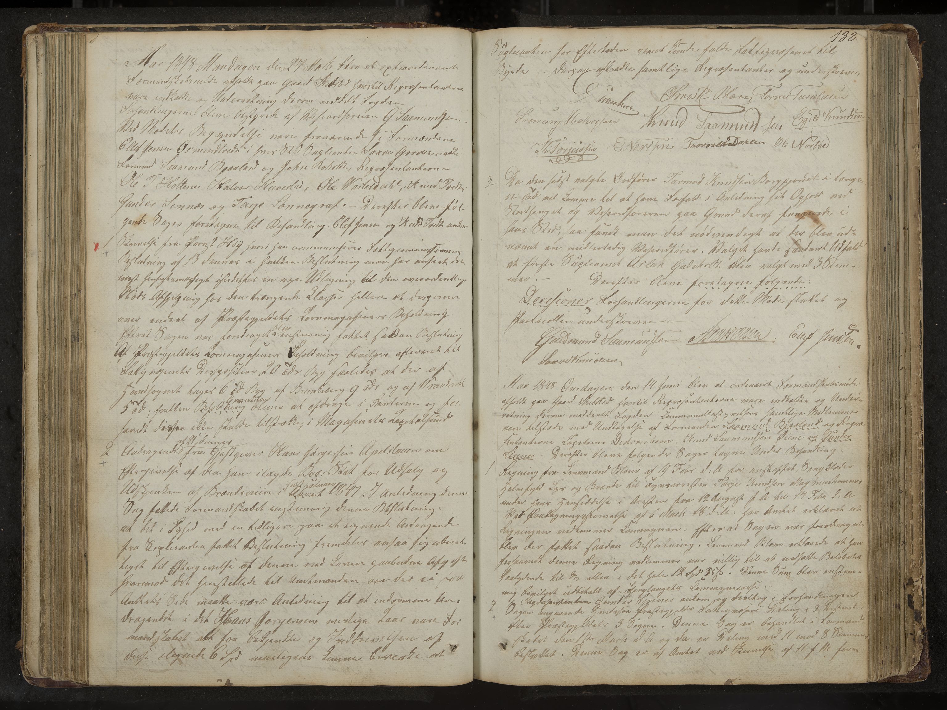 Kviteseid formannskap og sentraladministrasjon, IKAK/0829021/A/Aa/L0001: Møtebok med register, 1837-1866, p. 132