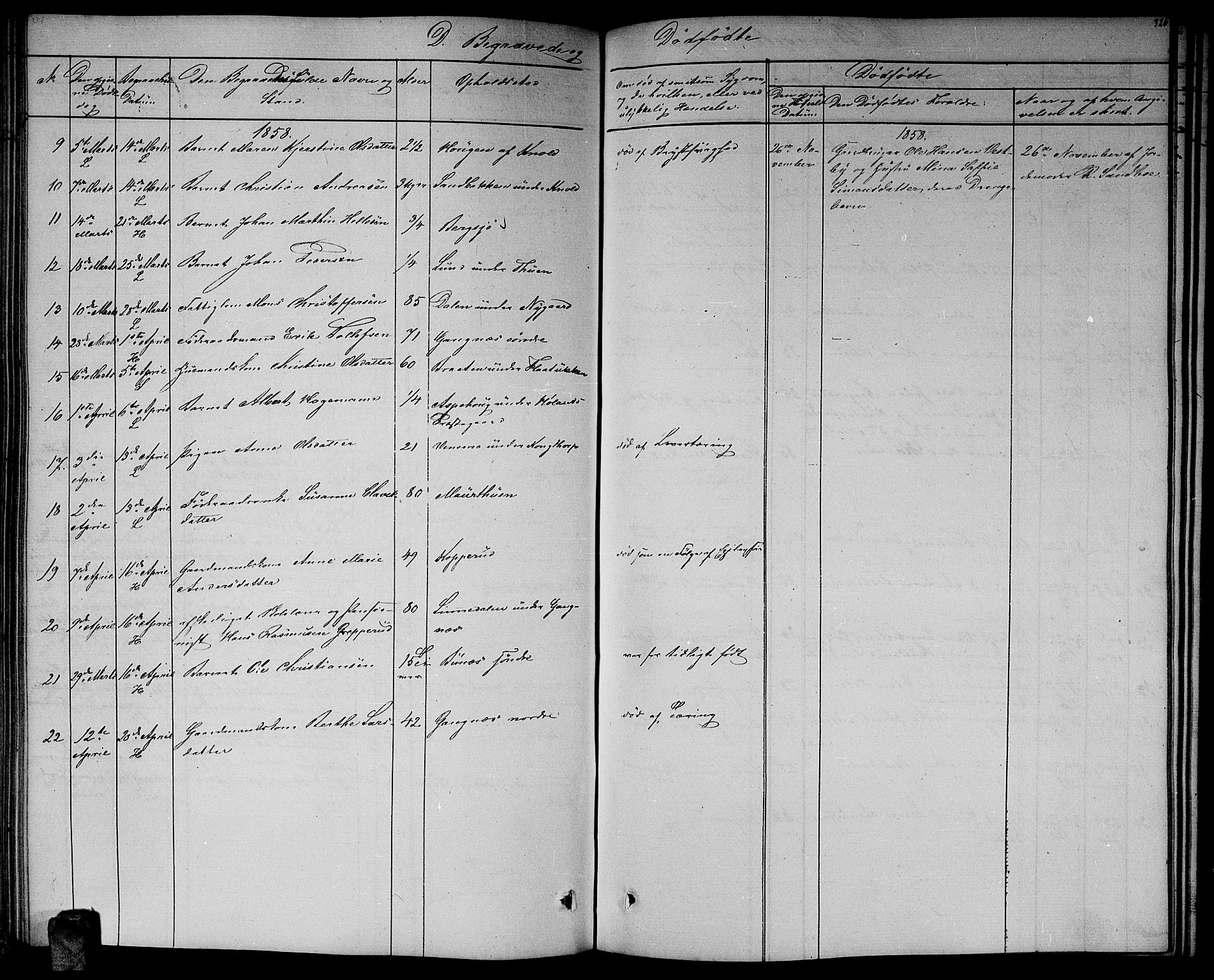 Høland prestekontor Kirkebøker, AV/SAO-A-10346a/G/Ga/L0004: Parish register (copy) no. I 4, 1854-1862, p. 326