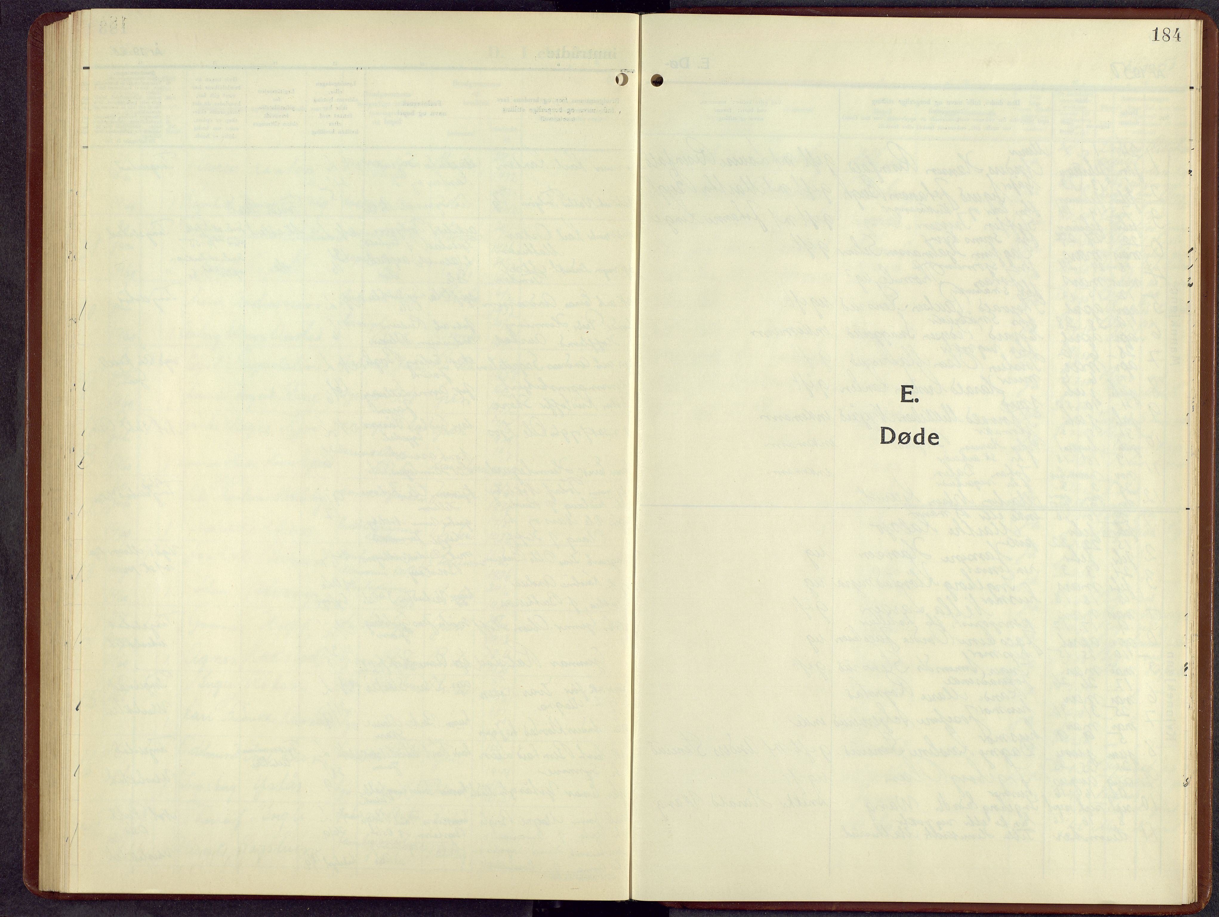 Brandbu prestekontor, SAH/PREST-114/H/Ha/Hab/L0007: Parish register (copy) no. 7, 1948-1961, p. 183b-184a