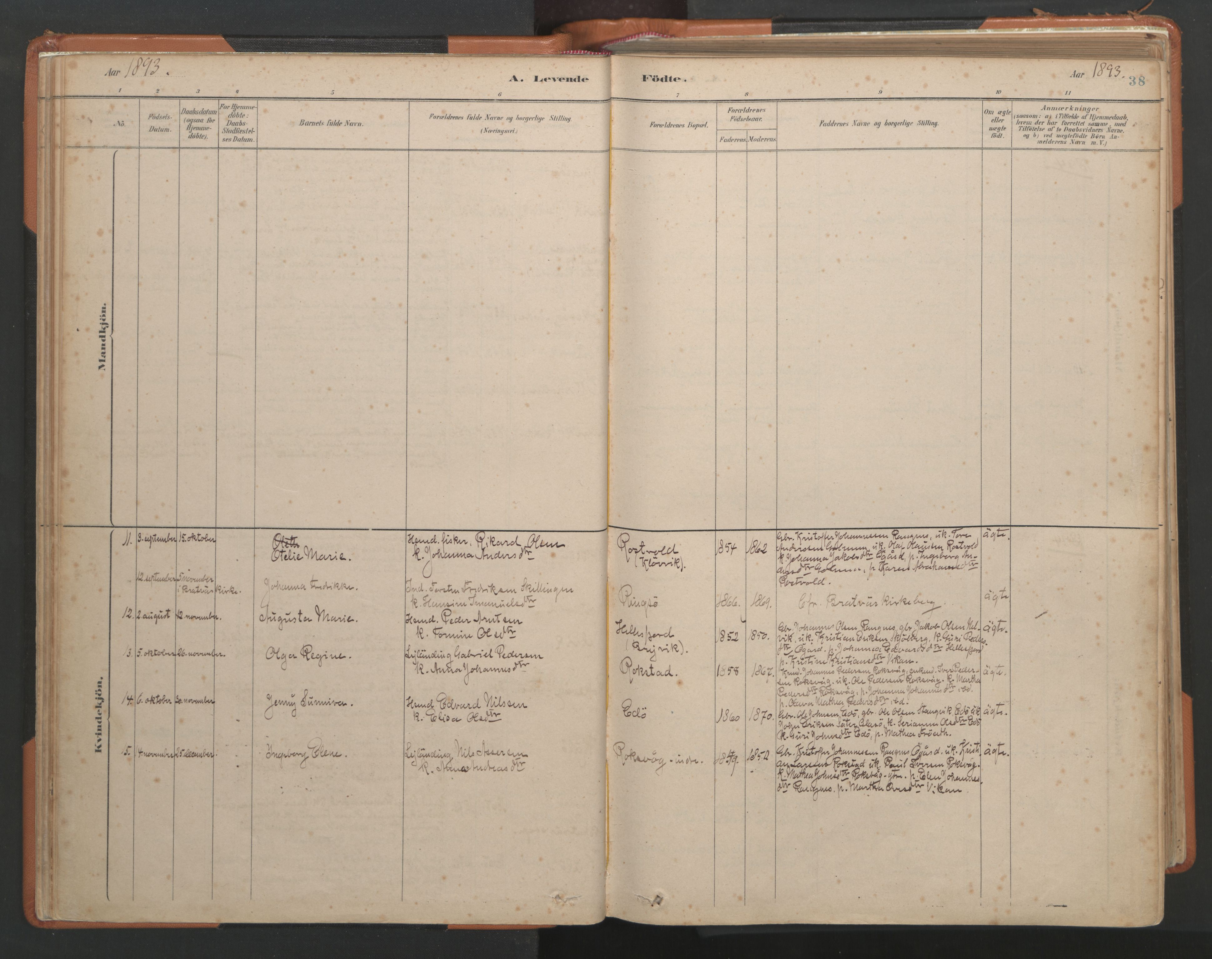 Ministerialprotokoller, klokkerbøker og fødselsregistre - Møre og Romsdal, AV/SAT-A-1454/581/L0941: Parish register (official) no. 581A09, 1880-1919, p. 38