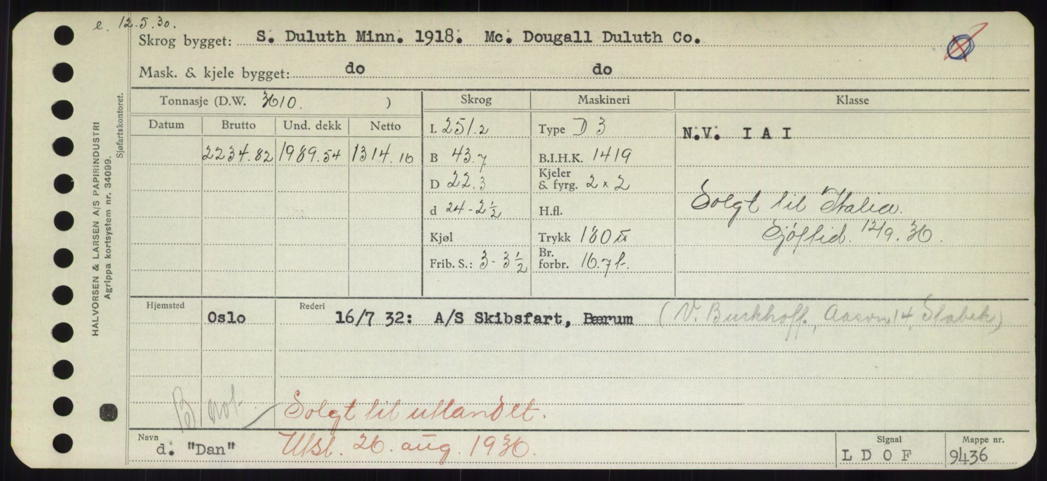 Sjøfartsdirektoratet med forløpere, Skipsmålingen, AV/RA-S-1627/H/Hd/L0008: Fartøy, C-D, p. 393