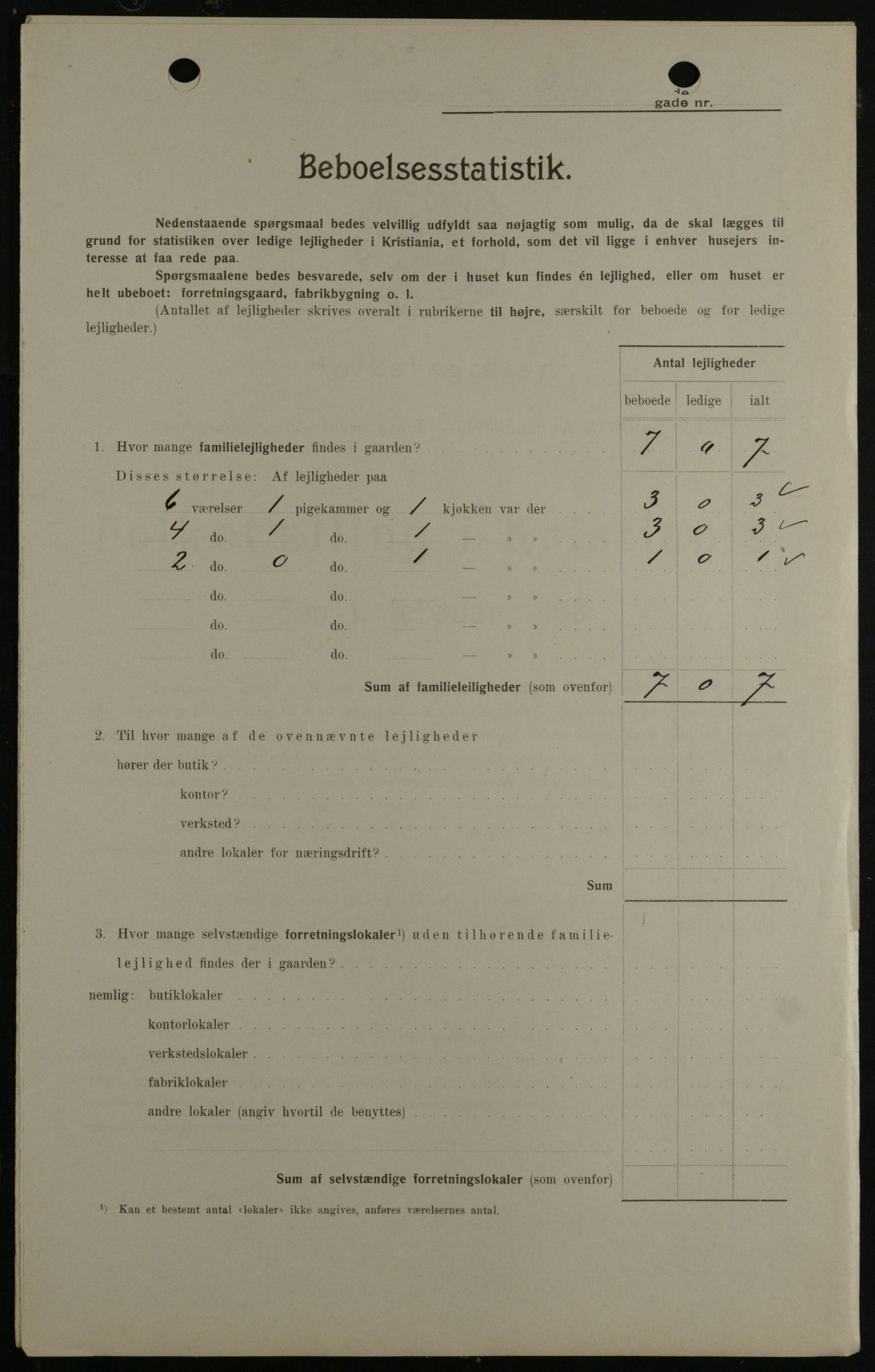 OBA, Municipal Census 1908 for Kristiania, 1908, p. 6469