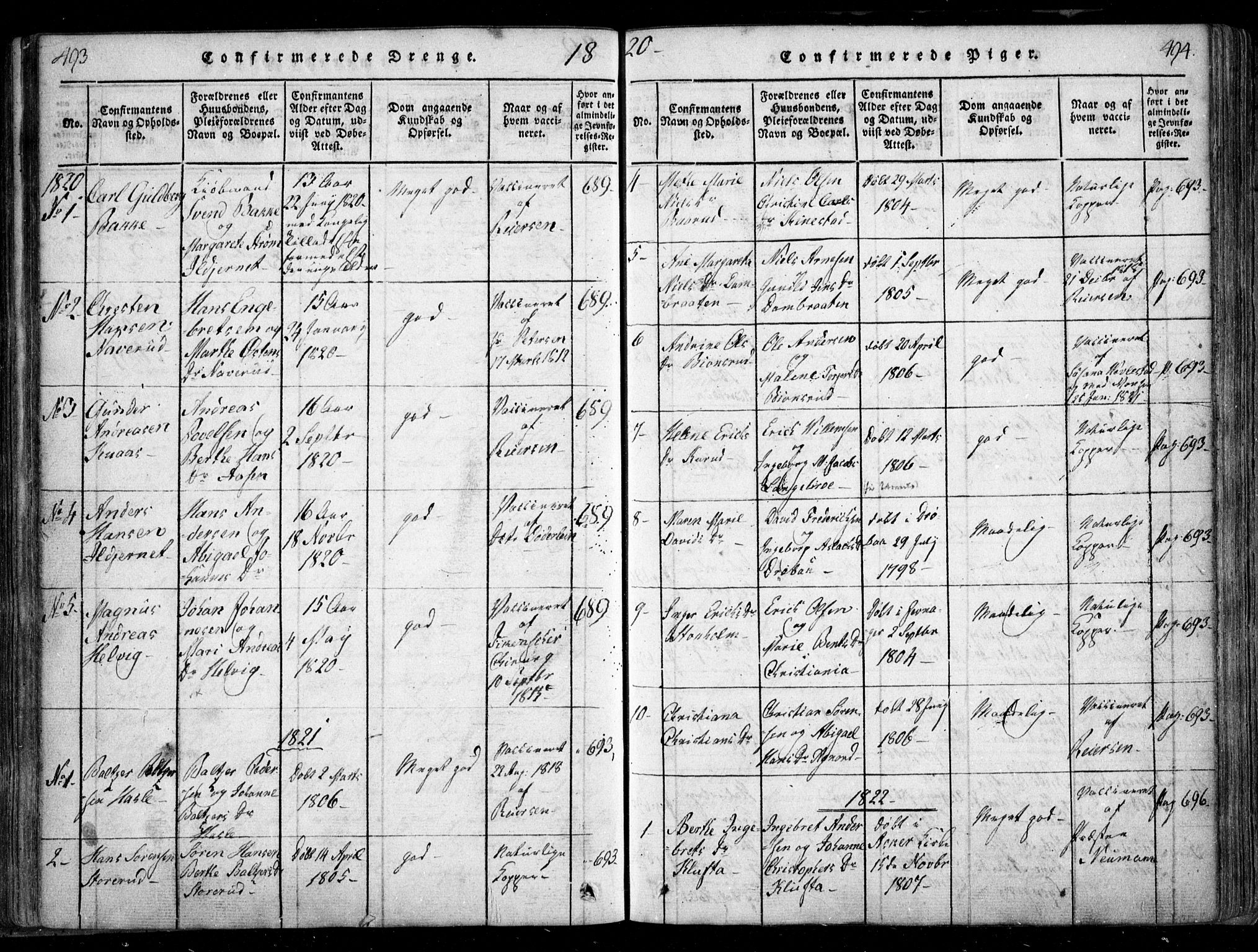 Nesodden prestekontor Kirkebøker, SAO/A-10013/F/Fa/L0006: Parish register (official) no. I 6, 1814-1847, p. 493-494