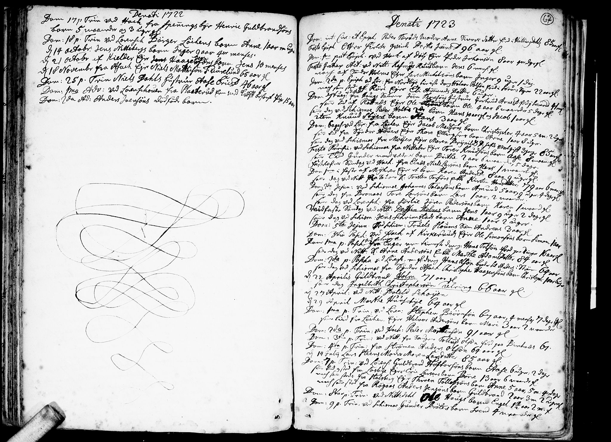 Skedsmo prestekontor Kirkebøker, AV/SAO-A-10033a/F/Fa/L0002: Parish register (official) no. I 2, 1715-1727, p. 67