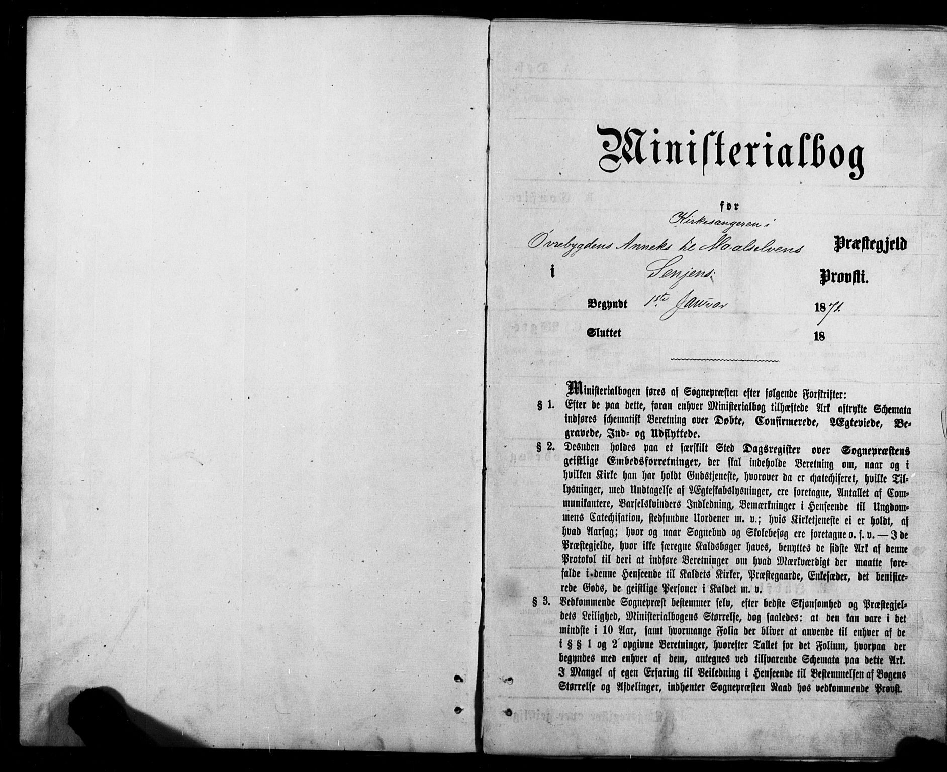 Målselv sokneprestembete, SATØ/S-1311/G/Ga/Gab/L0011klokker: Parish register (copy) no. 11, 1871-1900
