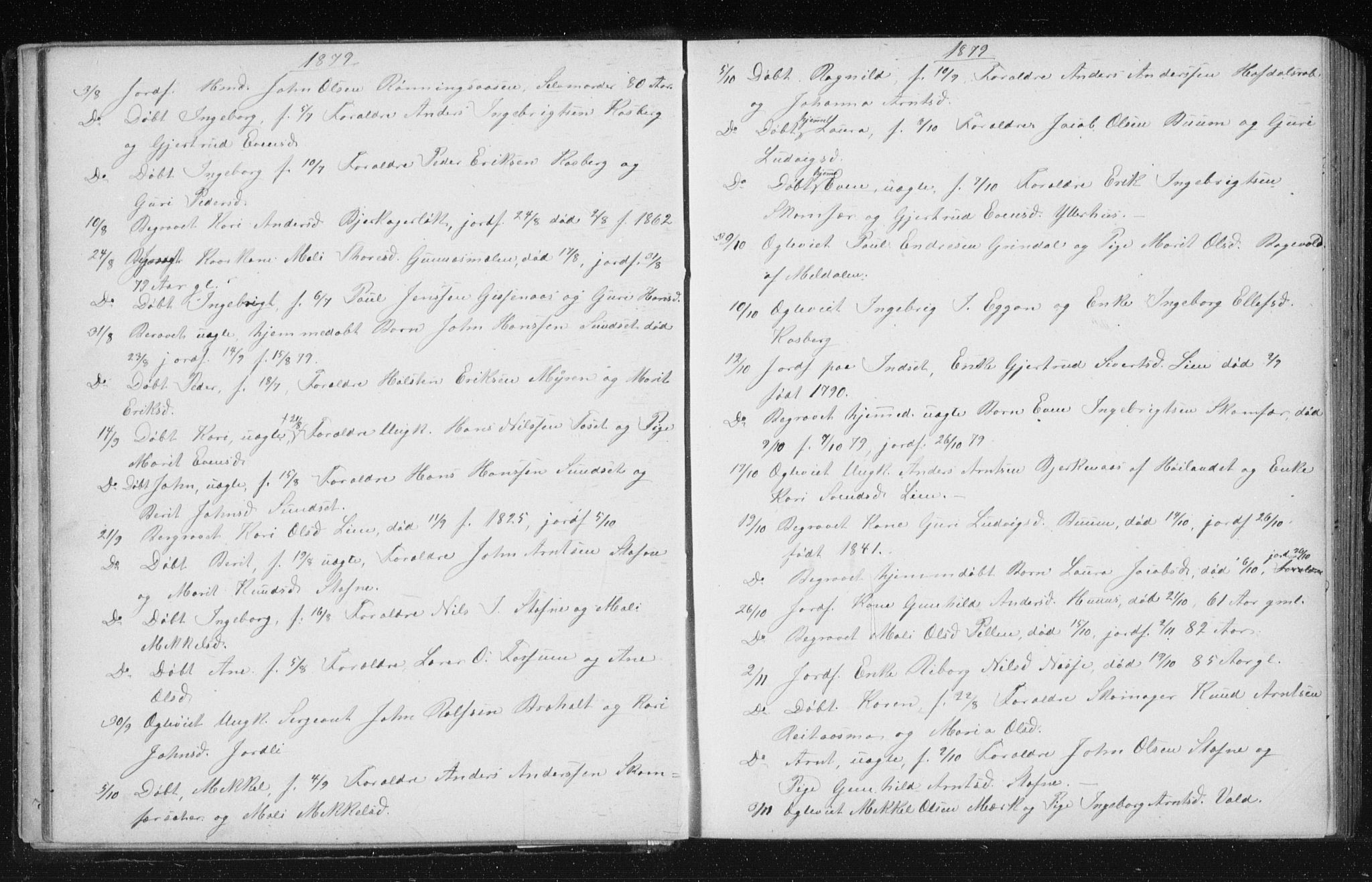 Ministerialprotokoller, klokkerbøker og fødselsregistre - Sør-Trøndelag, SAT/A-1456/674/L0875: Parish register (copy) no. 674C02, 1873-1891