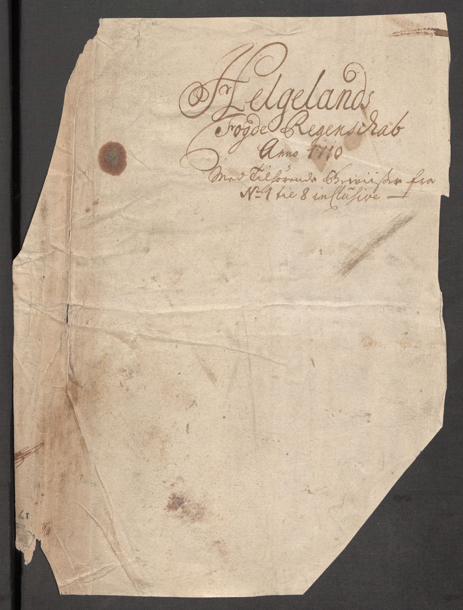 Rentekammeret inntil 1814, Reviderte regnskaper, Fogderegnskap, AV/RA-EA-4092/R65/L4511: Fogderegnskap Helgeland, 1710-1711, p. 3