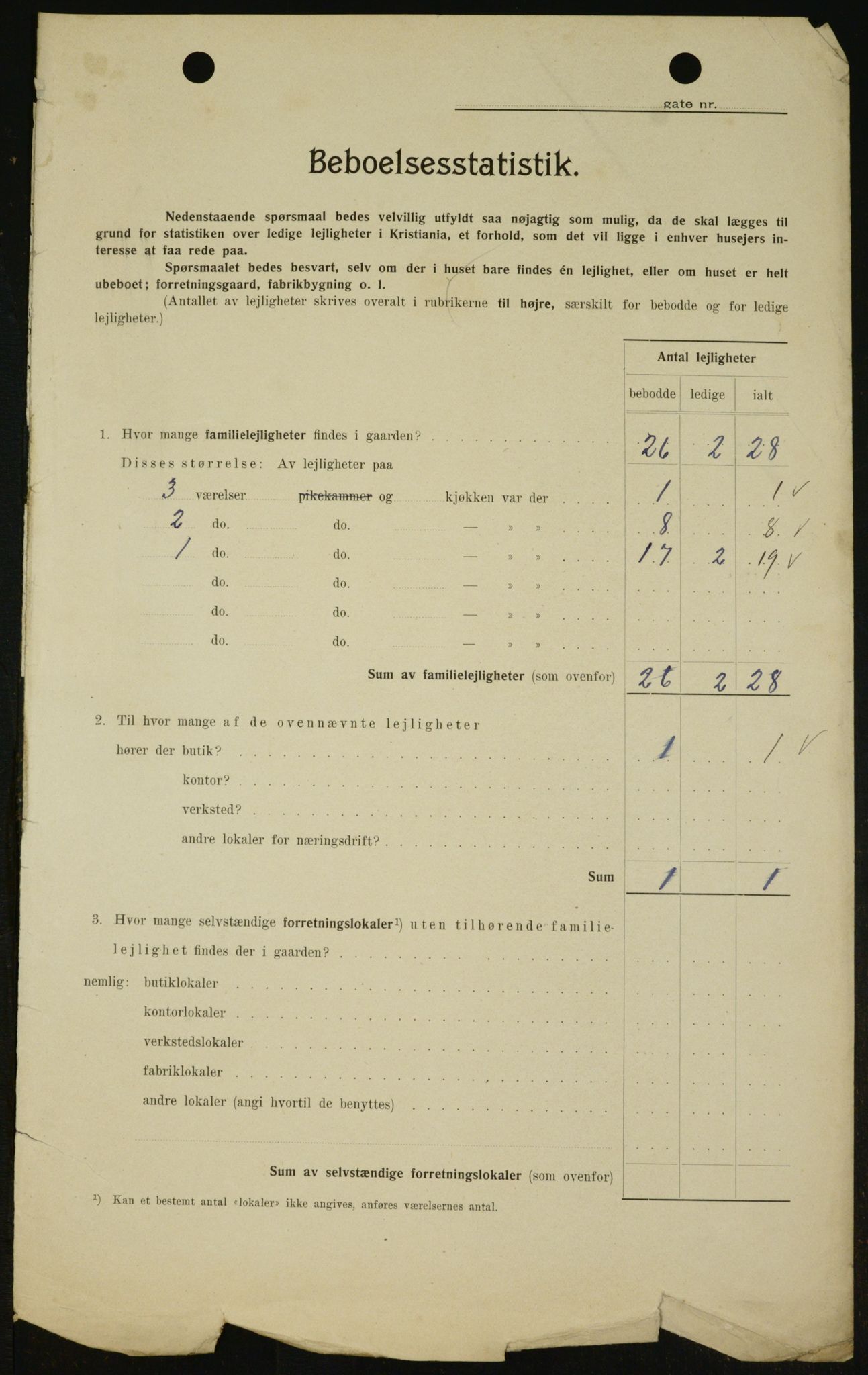 OBA, Municipal Census 1909 for Kristiania, 1909, p. 87189