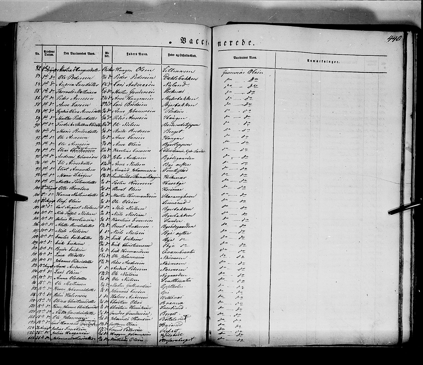 Grue prestekontor, AV/SAH-PREST-036/H/Ha/Haa/L0008: Parish register (official) no. 8, 1847-1858, p. 440