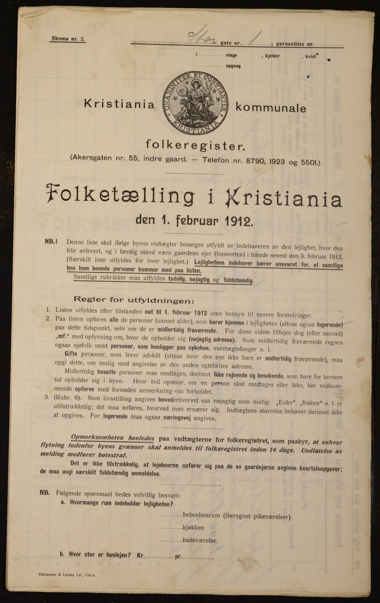 OBA, Municipal Census 1912 for Kristiania, 1912, p. 102961