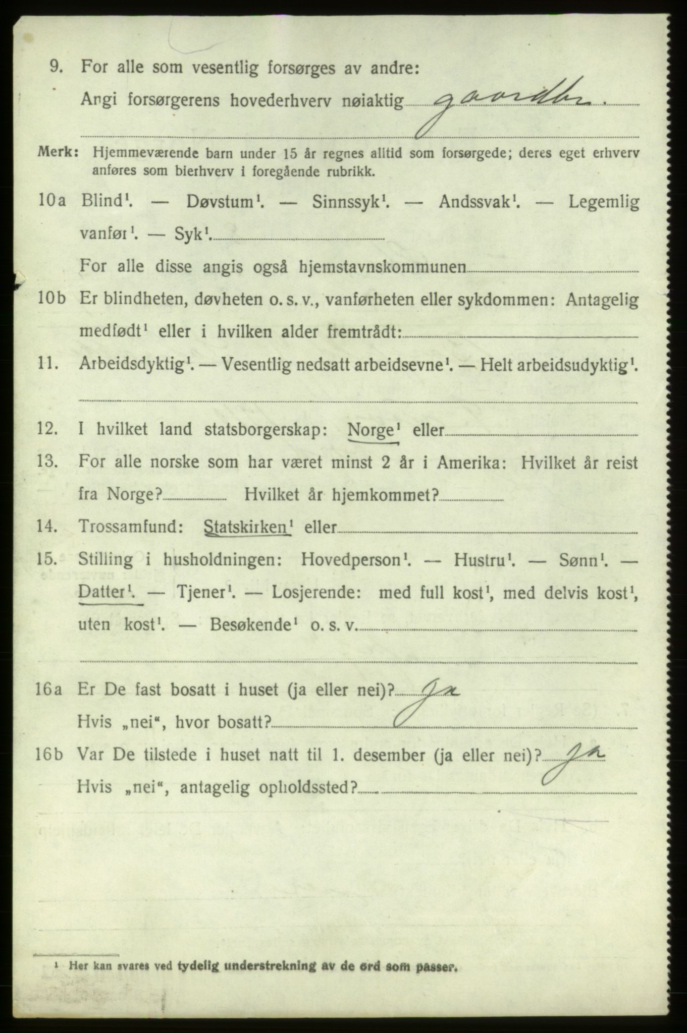 SAB, 1920 census for Stord, 1920, p. 1674