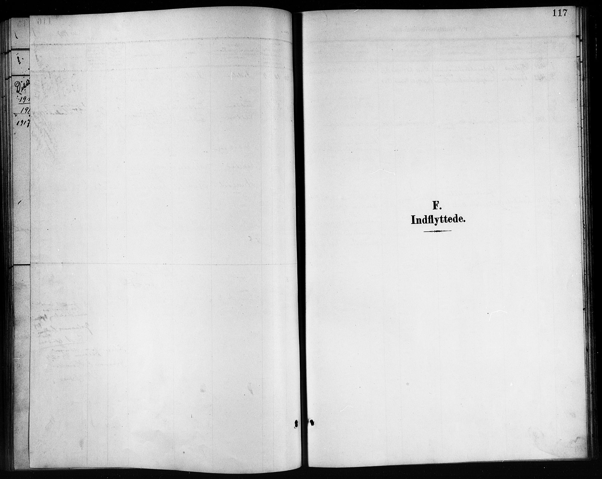 Nord-Audnedal sokneprestkontor, SAK/1111-0032/F/Fb/Fba/L0004: Parish register (copy) no. B 4, 1901-1917, p. 117
