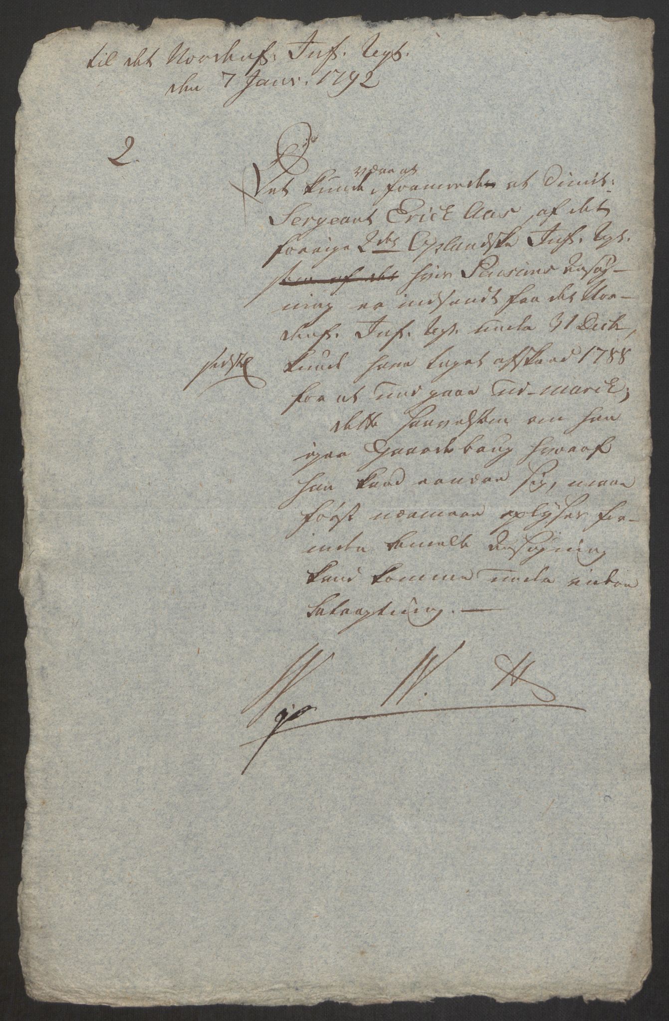 Forsvaret, Den norske kvesthuskasse/krigshospitalkasse, AV/RA-RAFA-1887/F/Fa/L0008: Konsepter, 1790-1793, p. 719