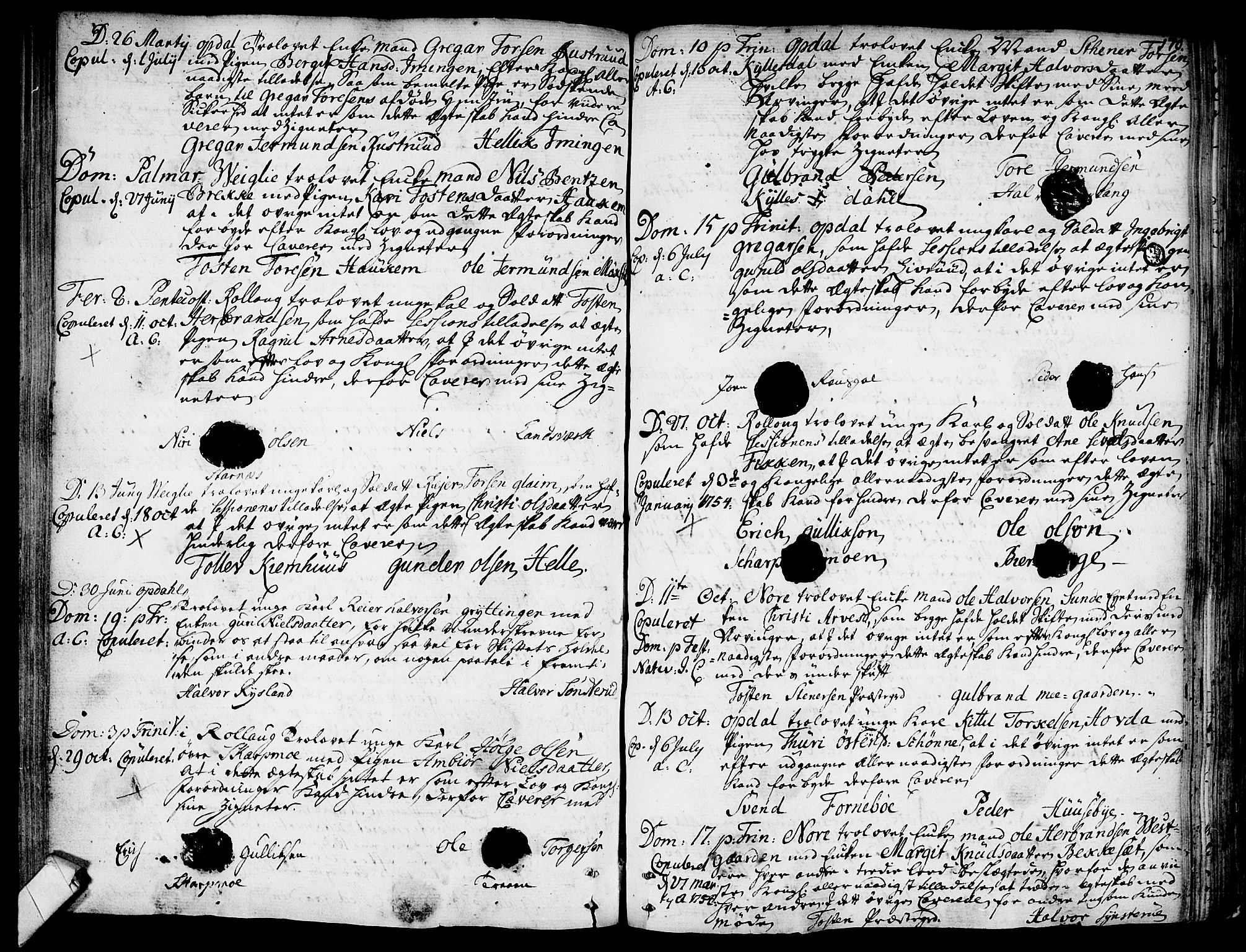 Rollag kirkebøker, SAKO/A-240/F/Fa/L0003: Parish register (official) no. I 3, 1743-1778, p. 170