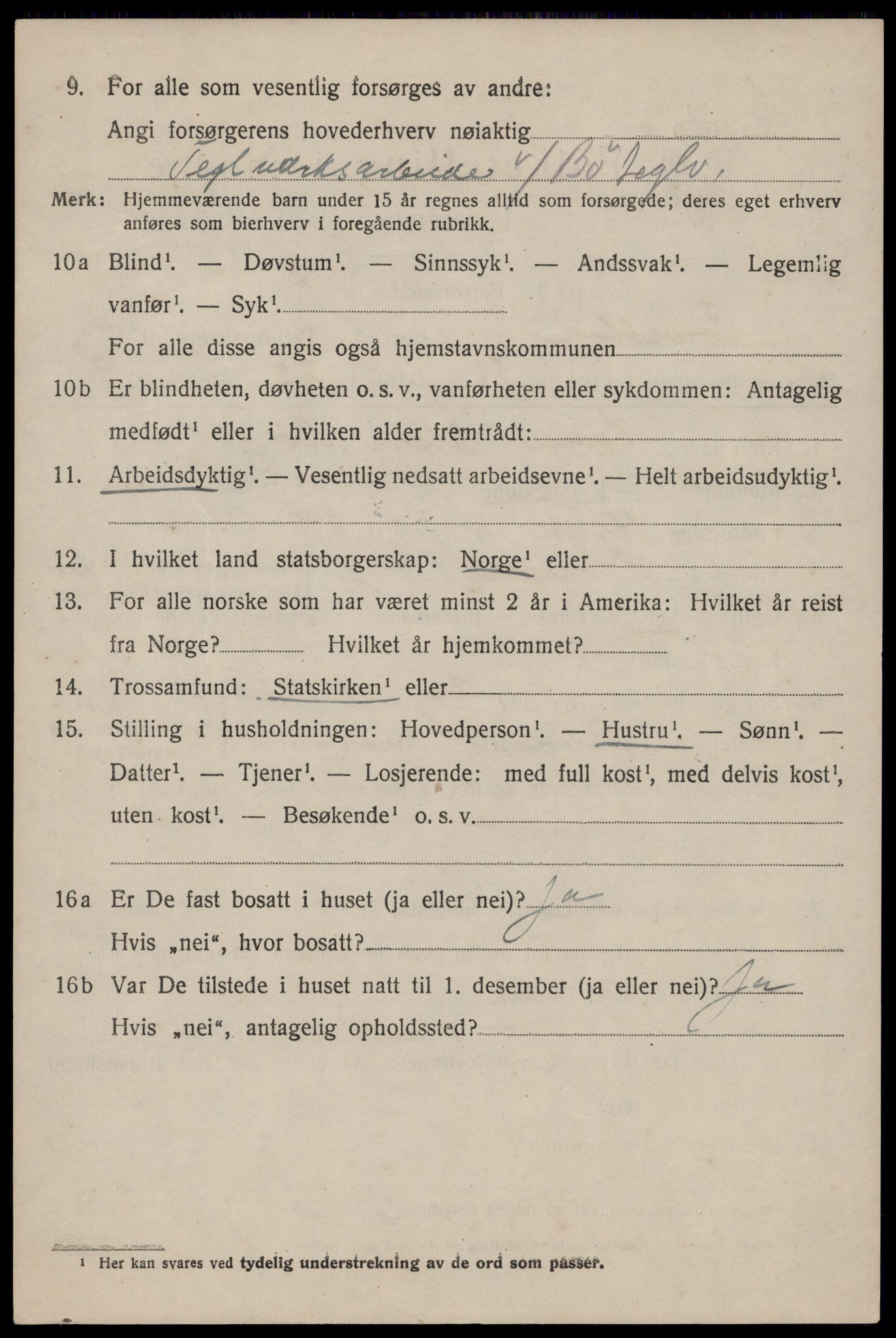 SAST, 1920 census for Torvastad, 1920, p. 4039
