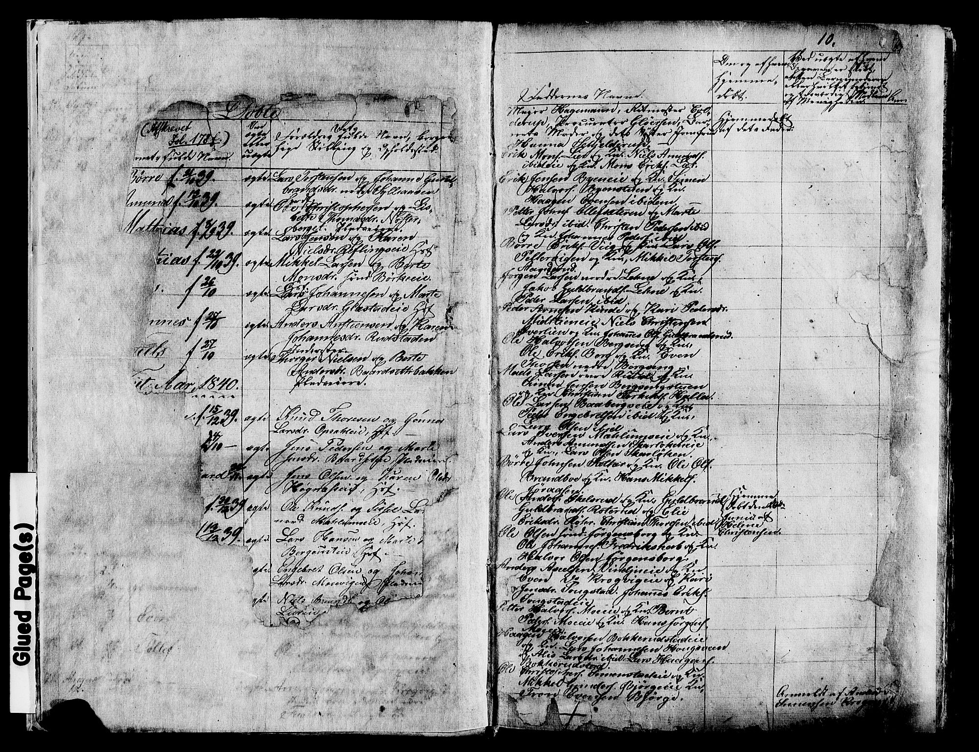Ringsaker prestekontor, SAH/PREST-014/K/Ka/L0008: Parish register (official) no. 8, 1837-1850, p. 10