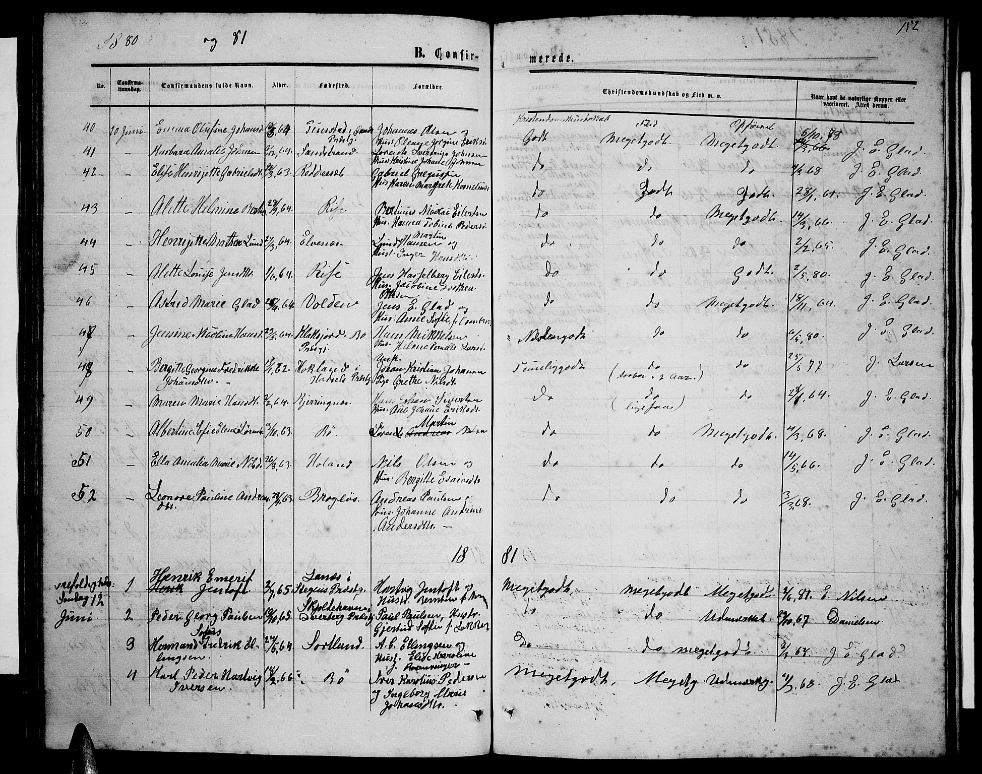 Ministerialprotokoller, klokkerbøker og fødselsregistre - Nordland, AV/SAT-A-1459/895/L1381: Parish register (copy) no. 895C03, 1864-1885, p. 152