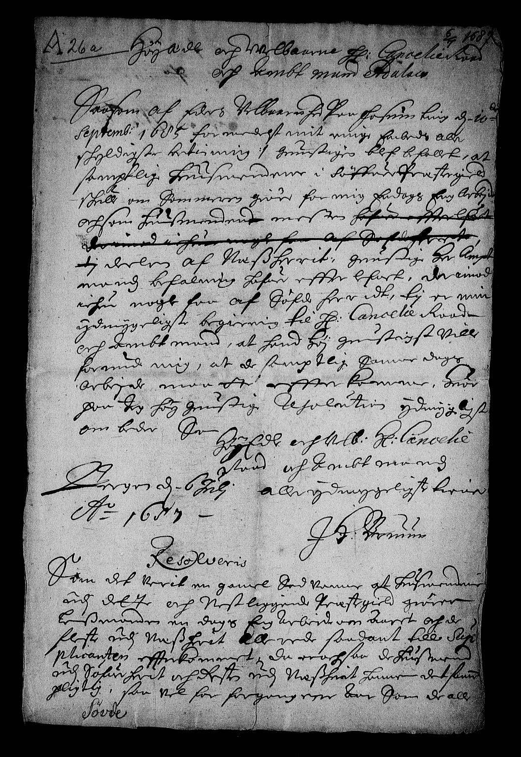 Stattholderembetet 1572-1771, RA/EA-2870/Af/L0003: Avskrifter av vedlegg til originale supplikker, nummerert i samsvar med supplikkbøkene, 1689-1691, p. 201