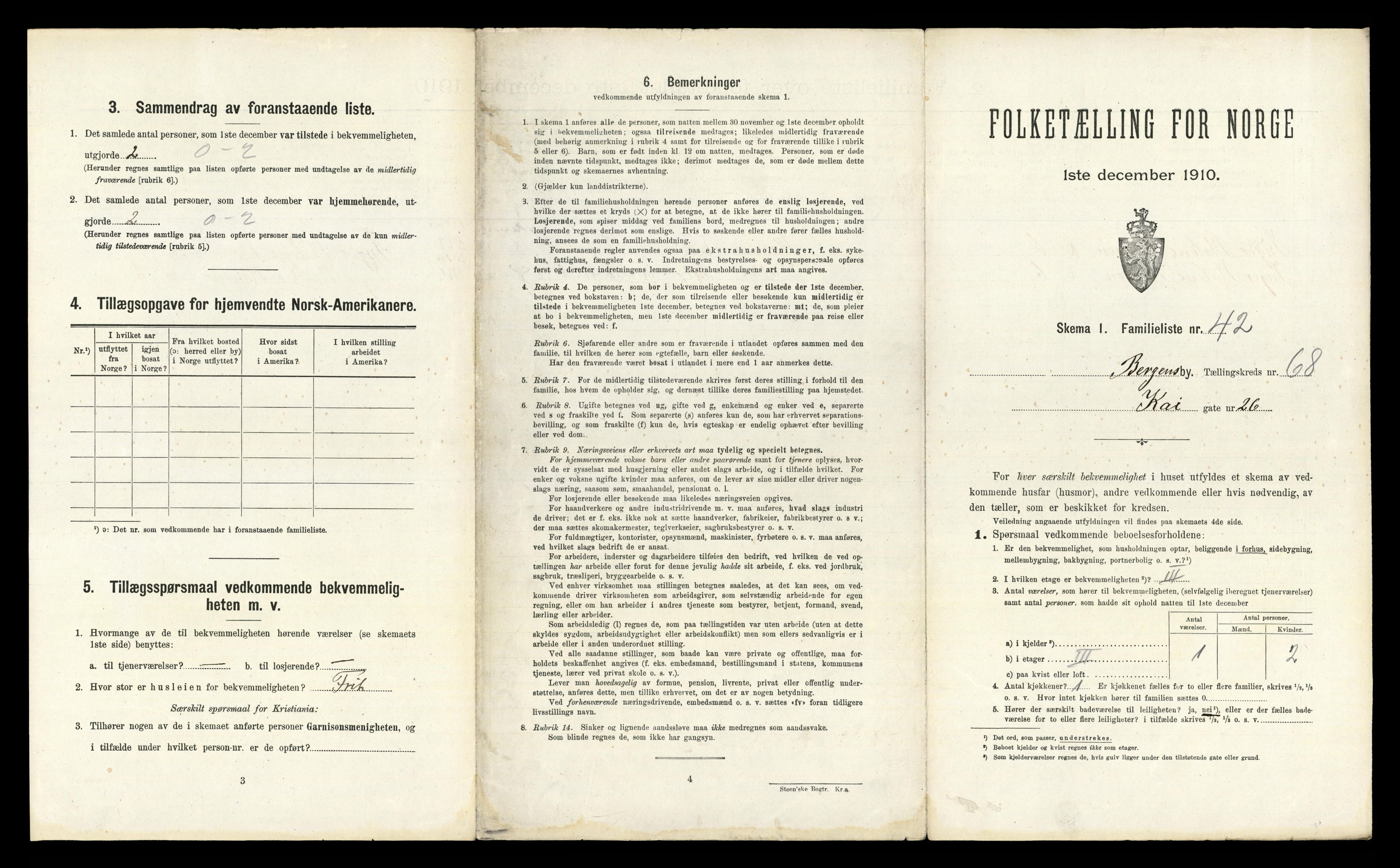 RA, 1910 census for Bergen, 1910, p. 23765