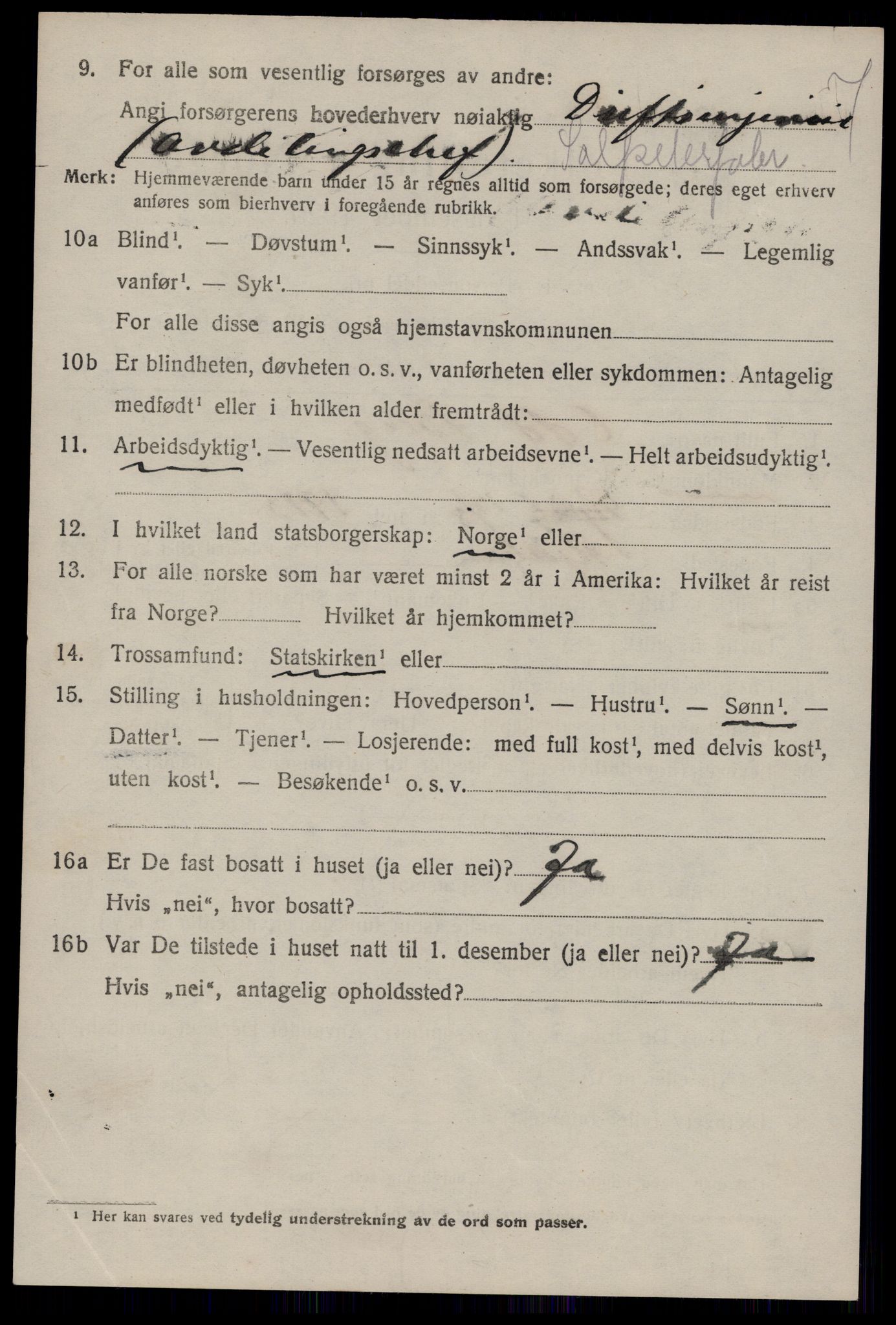 SAKO, 1920 census for Tinn, 1920, p. 18567