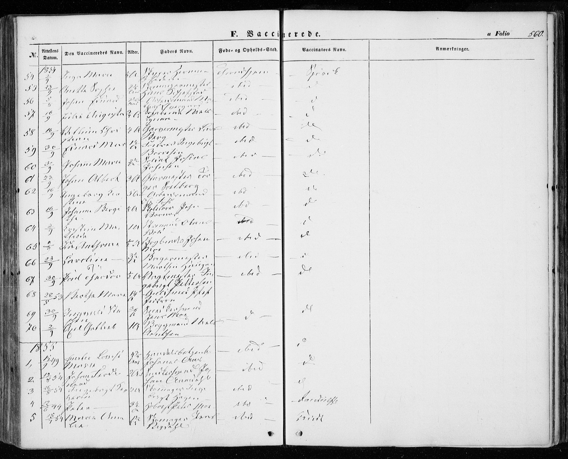 Ministerialprotokoller, klokkerbøker og fødselsregistre - Sør-Trøndelag, SAT/A-1456/601/L0051: Parish register (official) no. 601A19, 1848-1857, p. 560