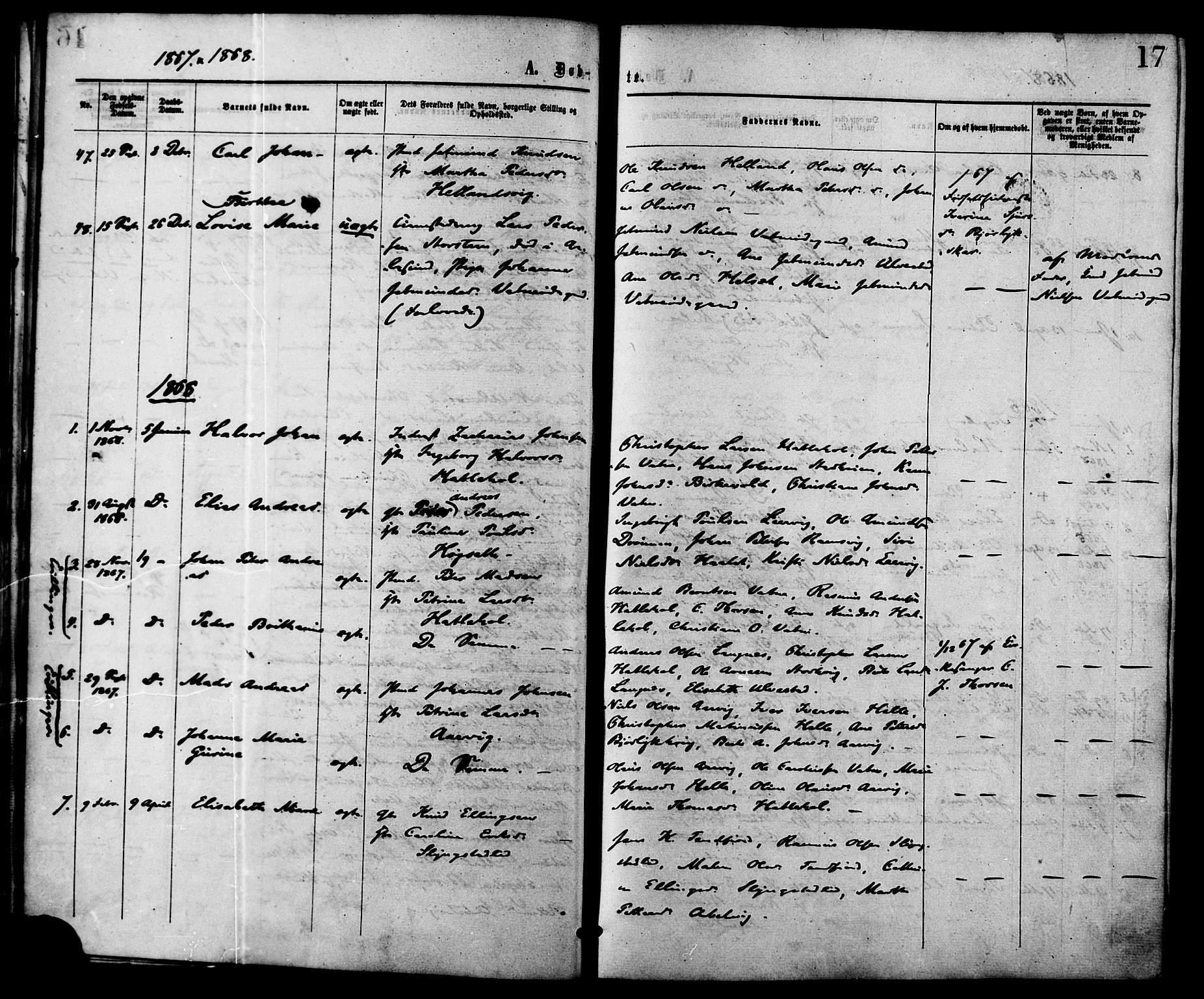 Ministerialprotokoller, klokkerbøker og fødselsregistre - Møre og Romsdal, AV/SAT-A-1454/525/L0373: Parish register (official) no. 525A03, 1864-1879, p. 17