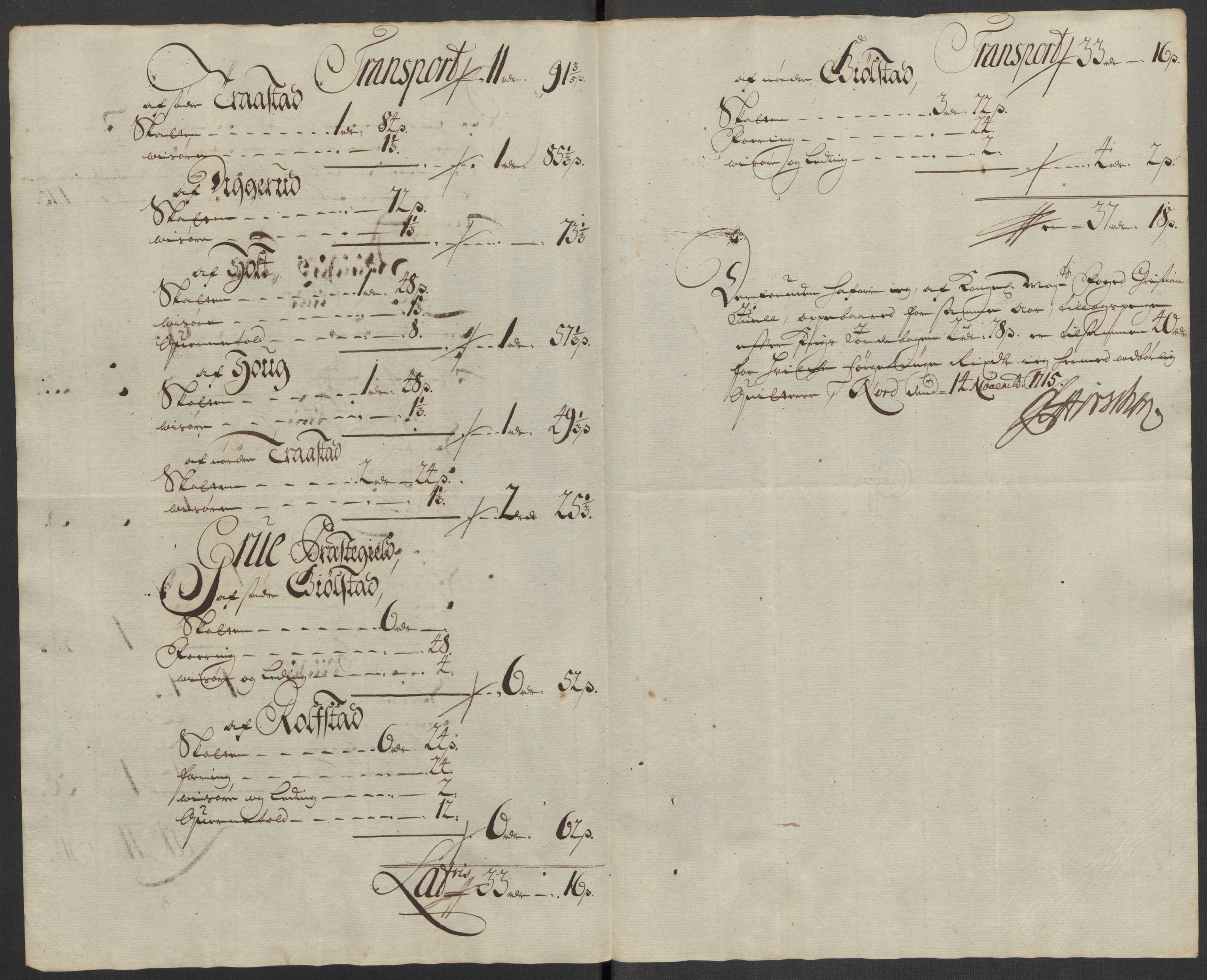 Rentekammeret inntil 1814, Reviderte regnskaper, Fogderegnskap, AV/RA-EA-4092/R13/L0853: Fogderegnskap Solør, Odal og Østerdal, 1715, p. 323