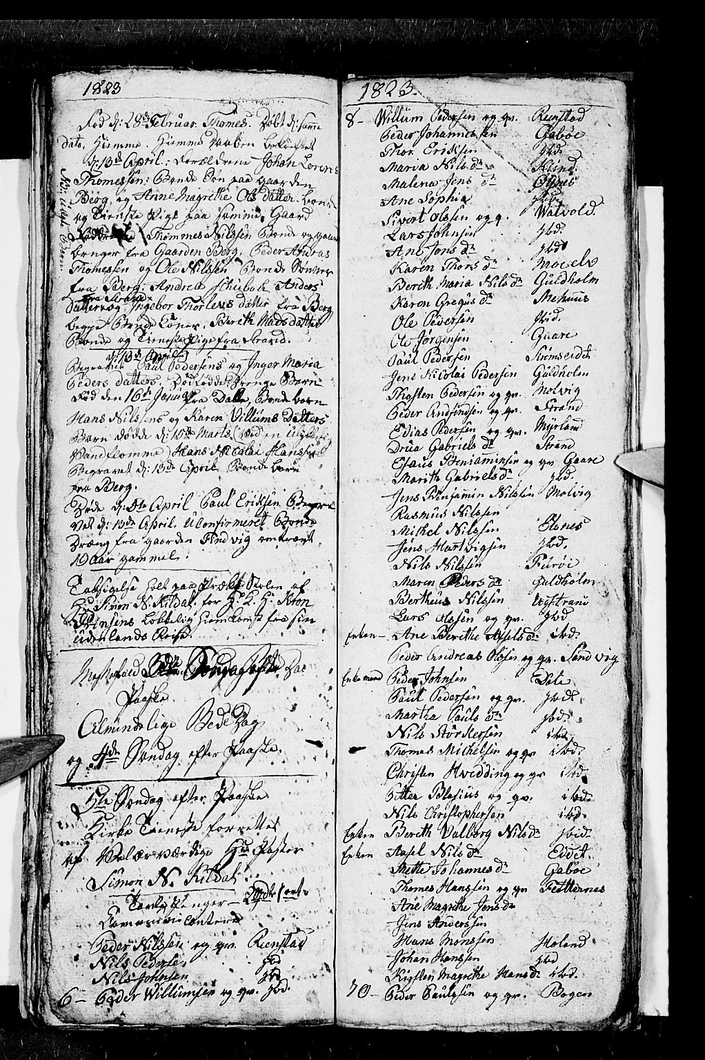 Kvæfjord sokneprestkontor, AV/SATØ-S-1323/G/Ga/Gab/L0001klokker: Parish register (copy) no. 1, 1806-1824