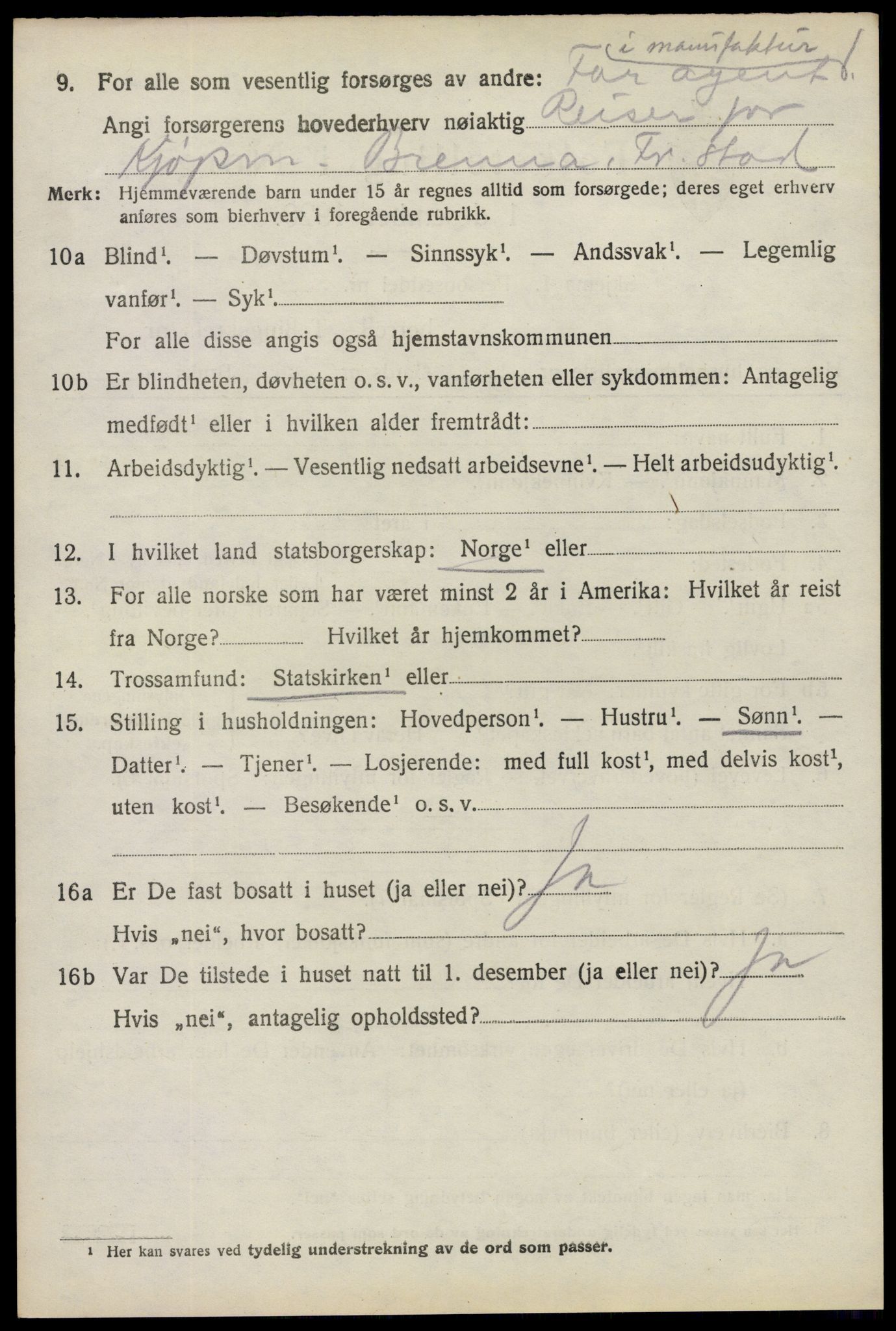 SAO, 1920 census for Tune, 1920, p. 14947