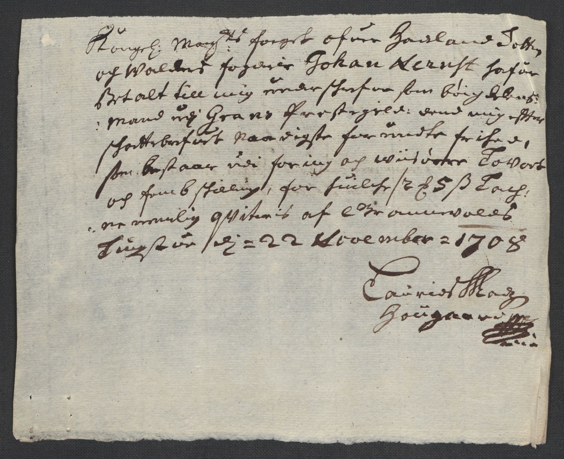 Rentekammeret inntil 1814, Reviderte regnskaper, Fogderegnskap, AV/RA-EA-4092/R18/L1305: Fogderegnskap Hadeland, Toten og Valdres, 1707-1708, p. 465