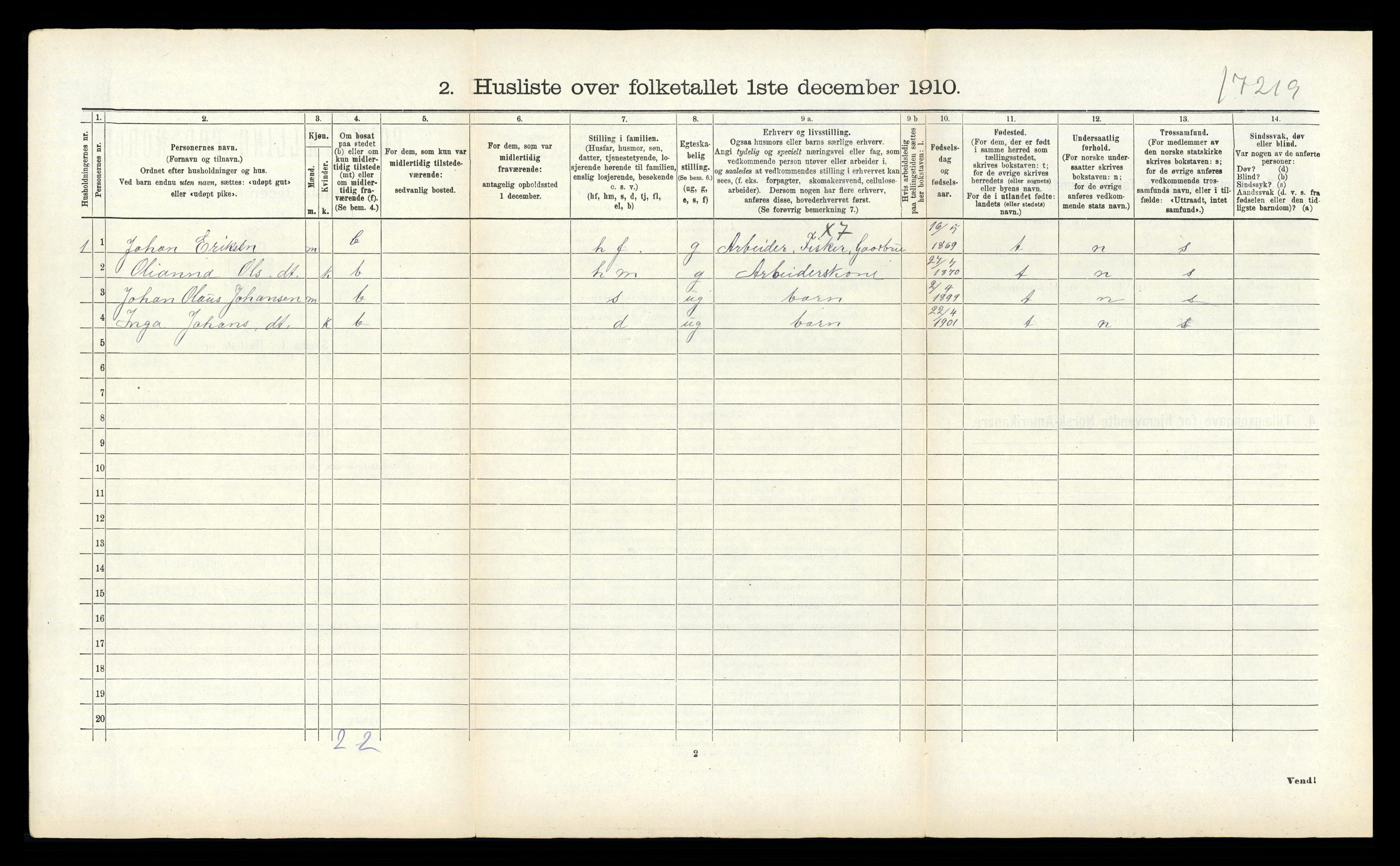 RA, 1910 census for Aukra, 1910, p. 117