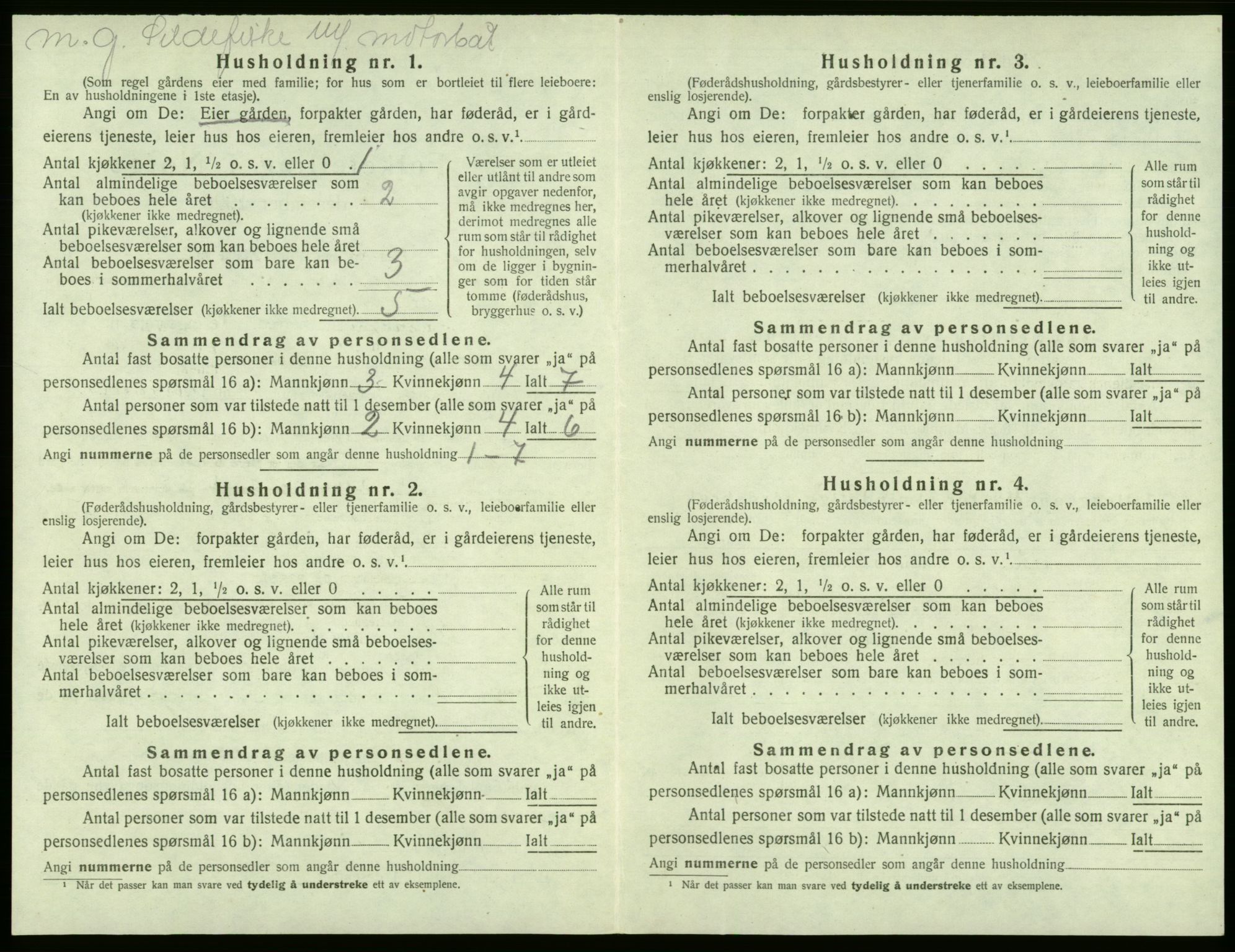 SAB, 1920 census for Sund, 1920, p. 518