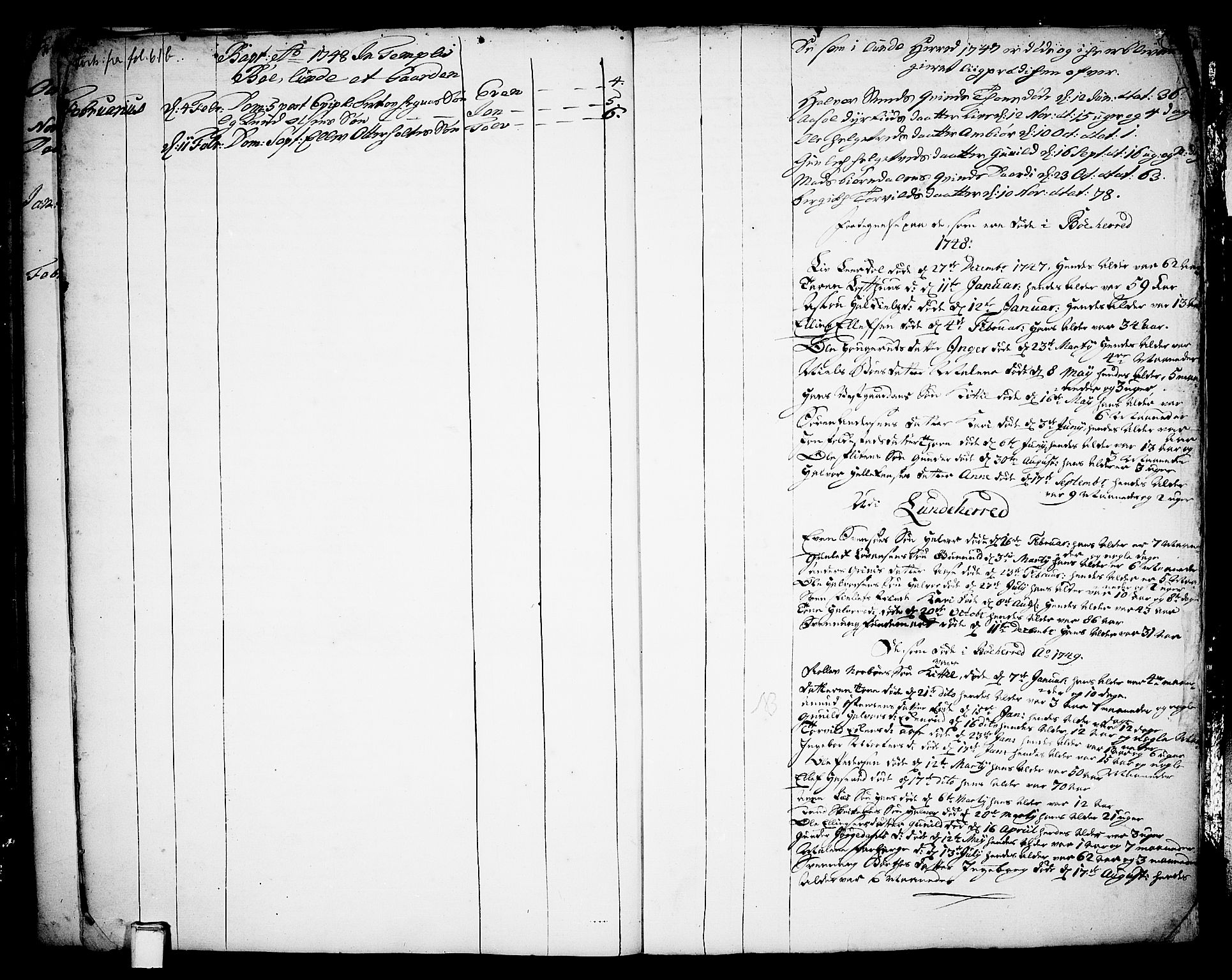 Bø kirkebøker, SAKO/A-257/F/Fa/L0003: Parish register (official) no. 3, 1733-1748, p. 63