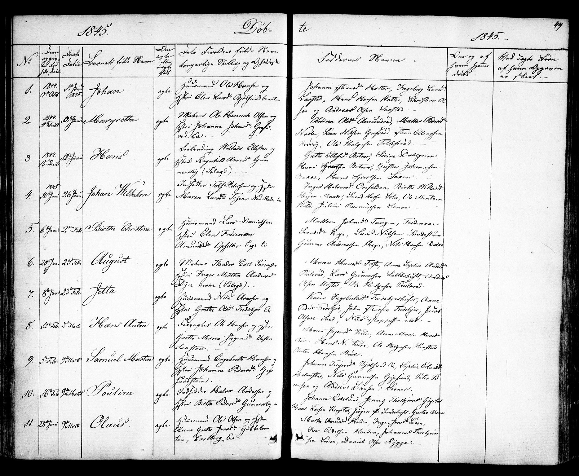 Rygge prestekontor Kirkebøker, SAO/A-10084b/F/Fa/L0004: Parish register (official) no. 4, 1836-1851, p. 49