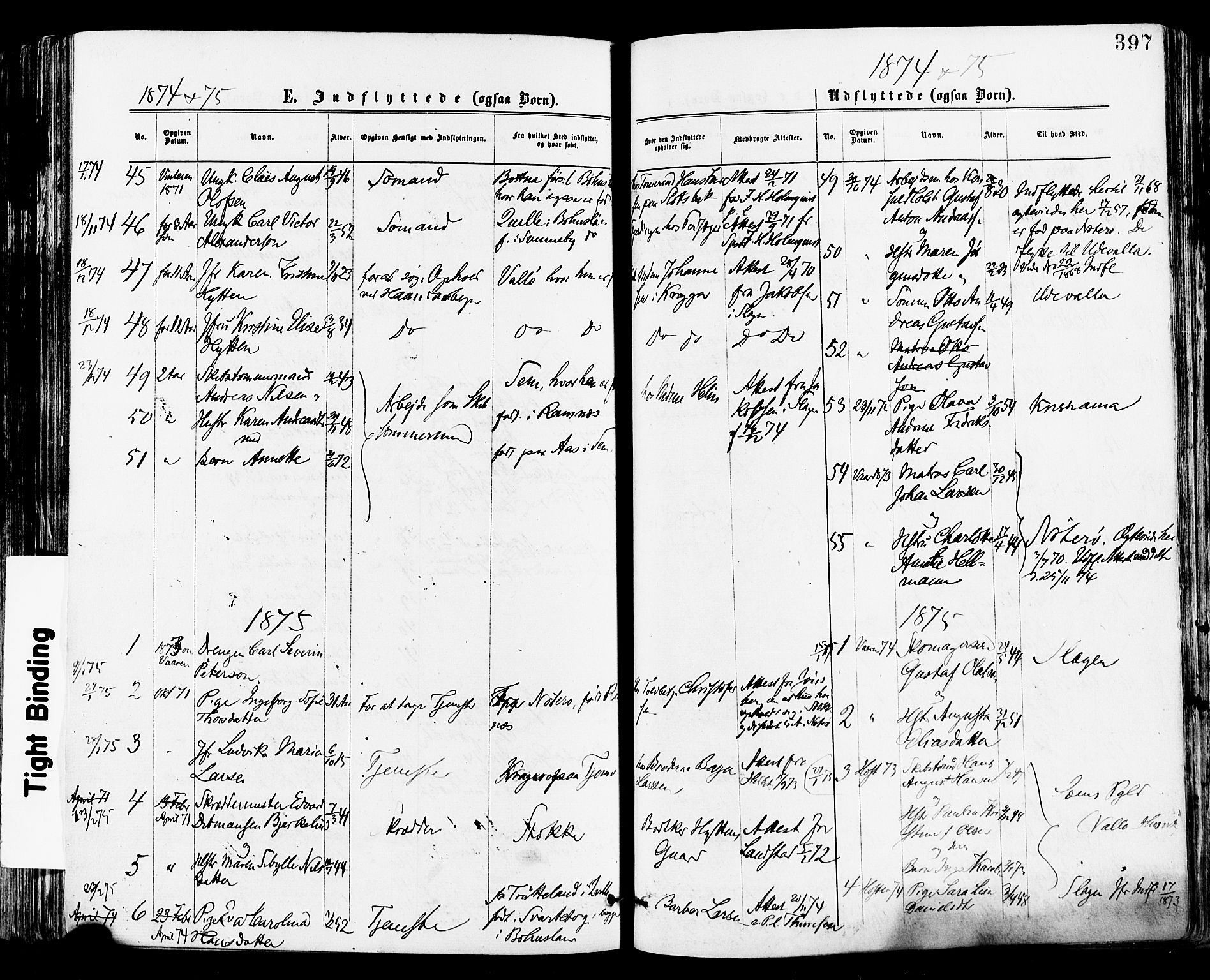 Tønsberg kirkebøker, AV/SAKO-A-330/F/Fa/L0010: Parish register (official) no. I 10, 1874-1880, p. 397