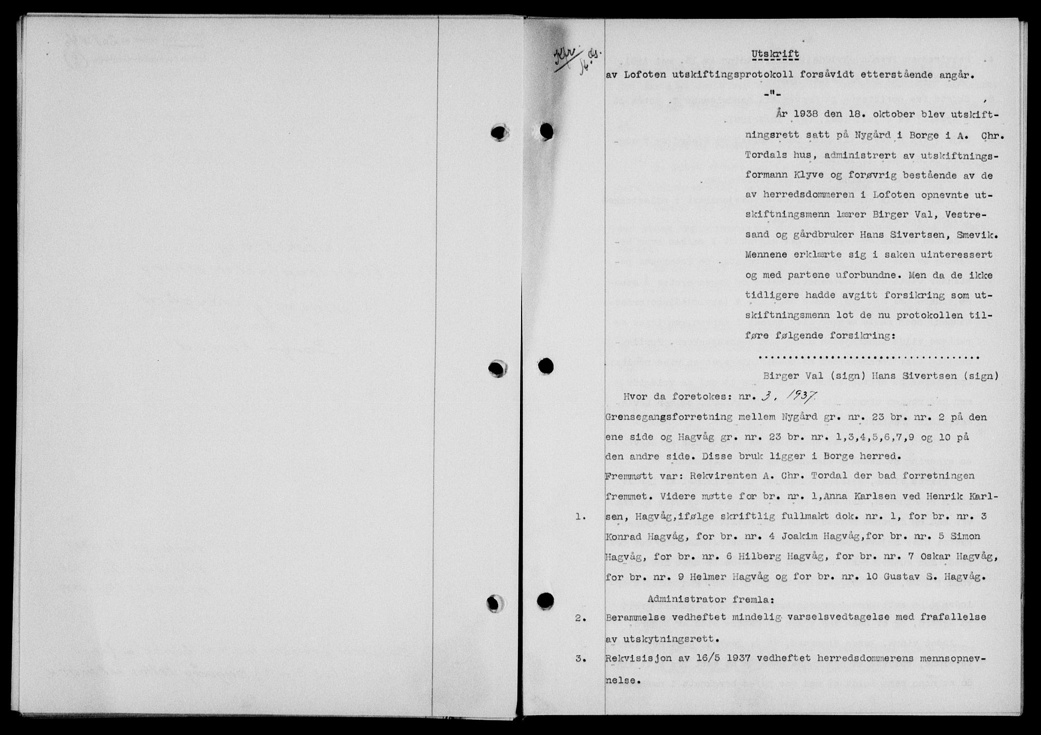 Lofoten sorenskriveri, SAT/A-0017/1/2/2C/L0007a: Mortgage book no. 7a, 1939-1940, Diary no: : 201/1940