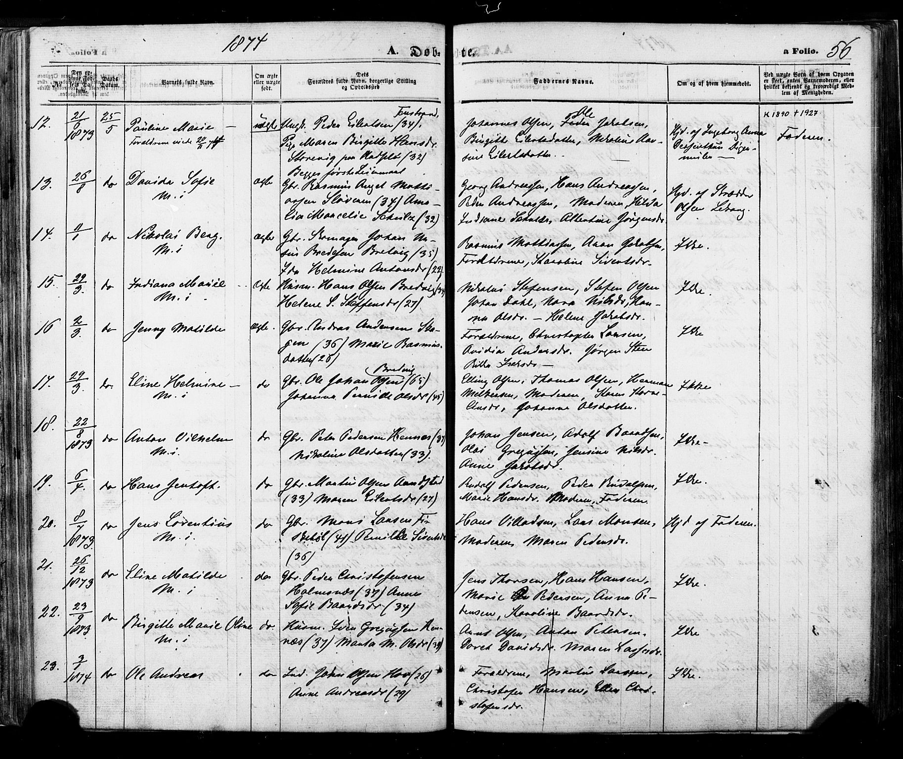 Ministerialprotokoller, klokkerbøker og fødselsregistre - Nordland, AV/SAT-A-1459/888/L1242: Parish register (official) no. 888A08, 1870-1875, p. 56