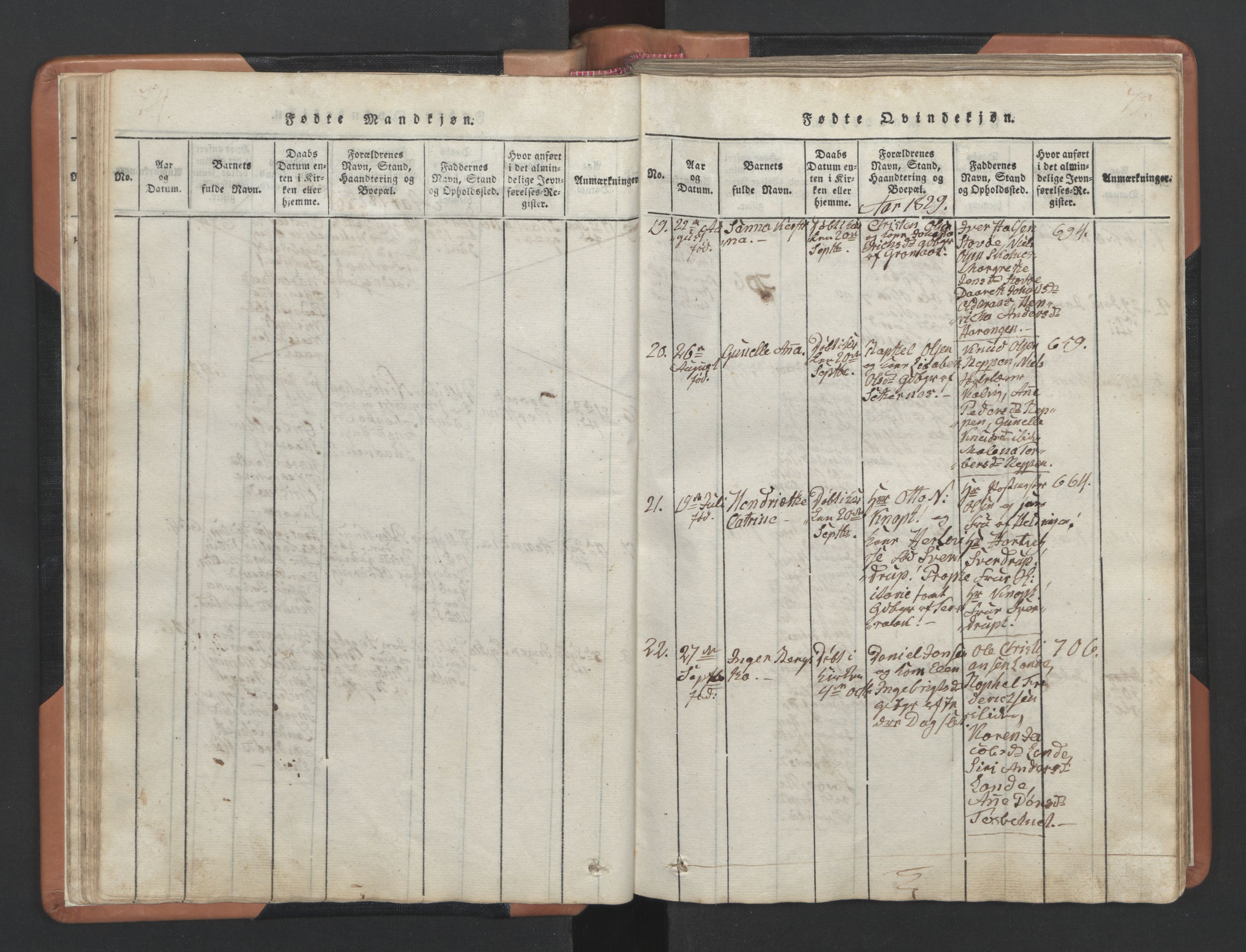 Ministerialprotokoller, klokkerbøker og fødselsregistre - Nordland, SAT/A-1459/810/L0157: Parish register (copy) no. 810C01, 1819-1842, p. 74-75