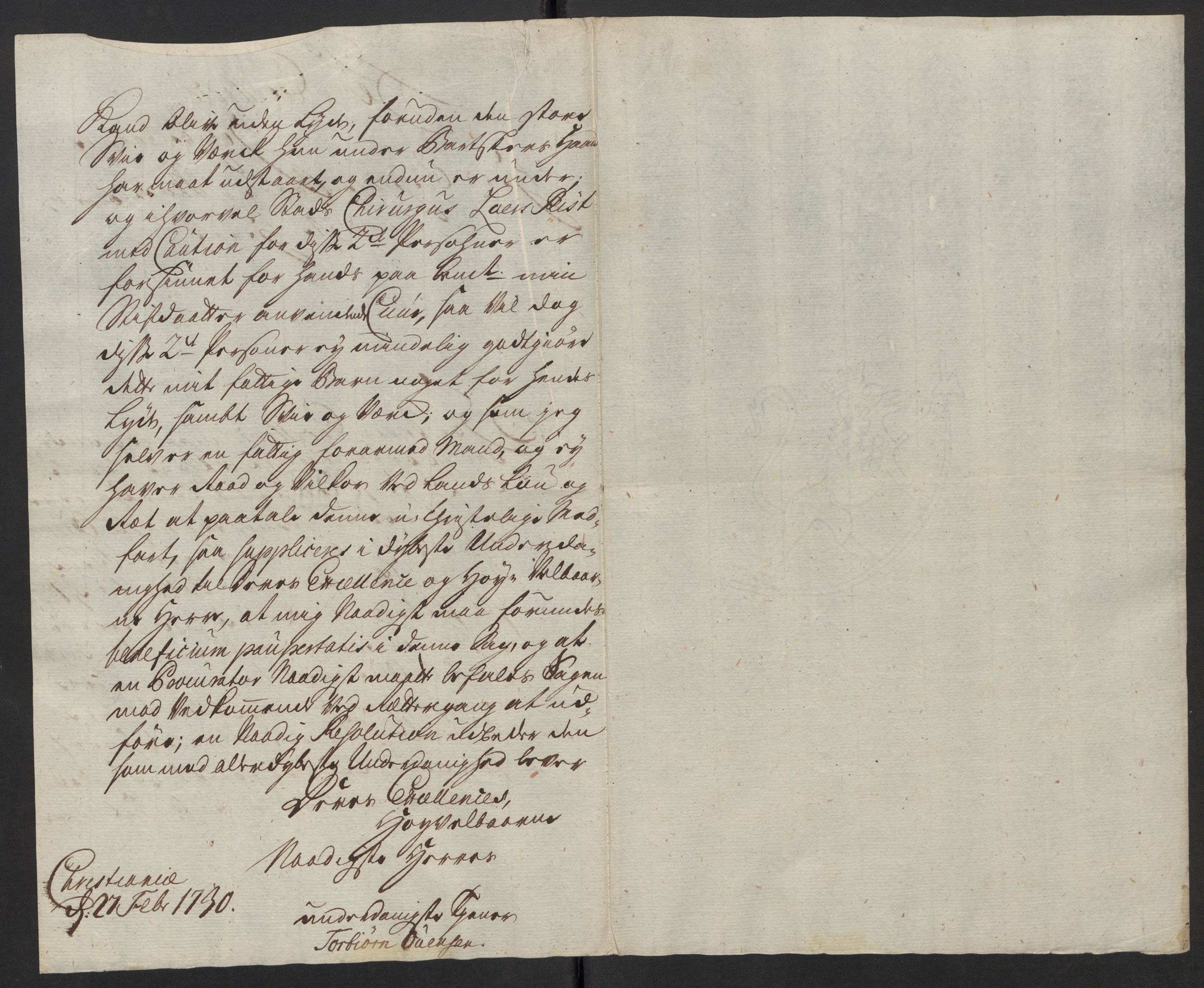 Stattholderembetet 1572-1771, AV/RA-EA-2870/Ef/L0106: Brev fra embetsmenn og andre, 1730-1732, p. 15