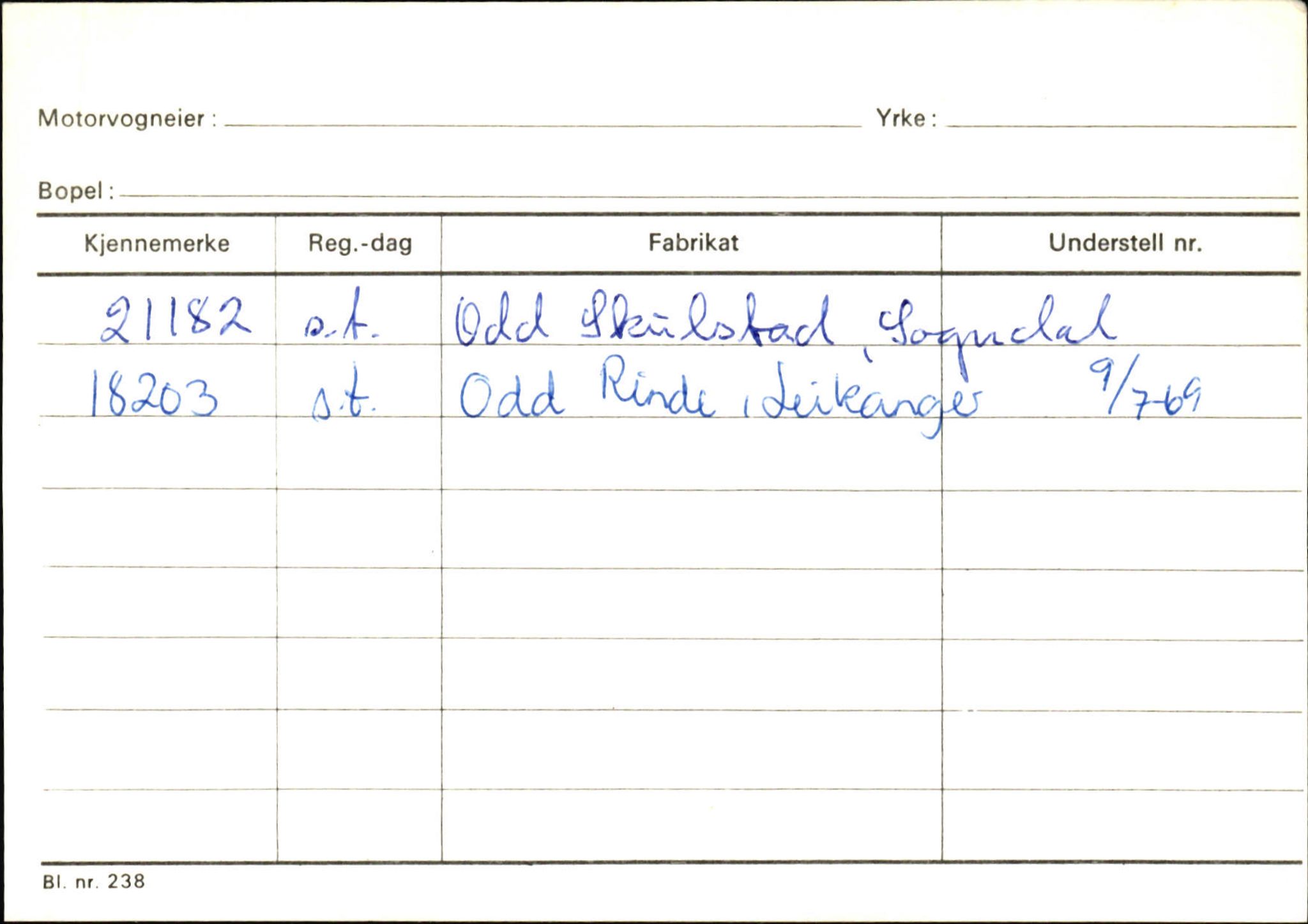 Statens vegvesen, Sogn og Fjordane vegkontor, AV/SAB-A-5301/4/F/L0124: Eigarregister Sogndal A-U, 1945-1975, p. 523