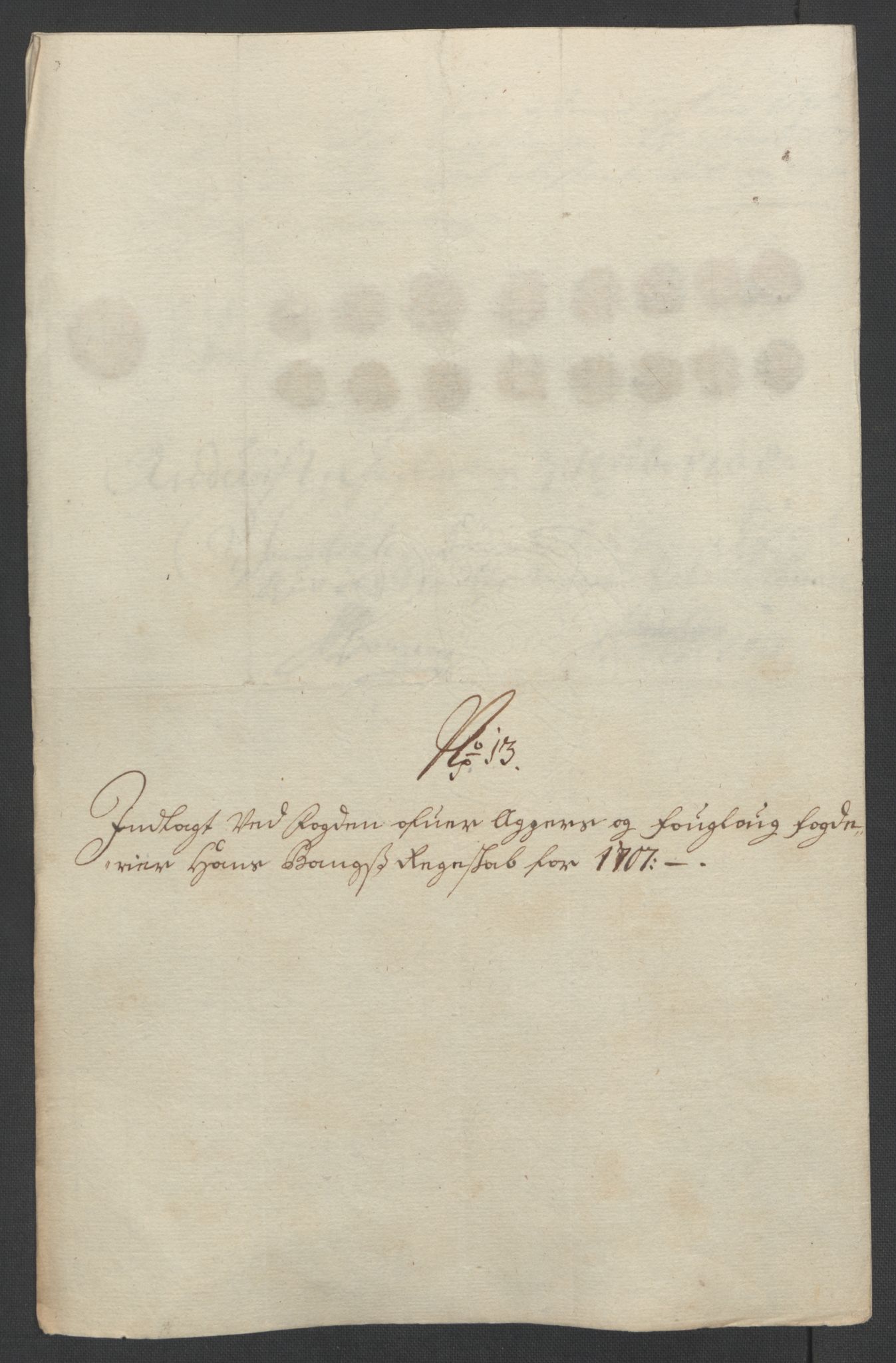 Rentekammeret inntil 1814, Reviderte regnskaper, Fogderegnskap, AV/RA-EA-4092/R10/L0447: Fogderegnskap Aker og Follo, 1707-1709, p. 130