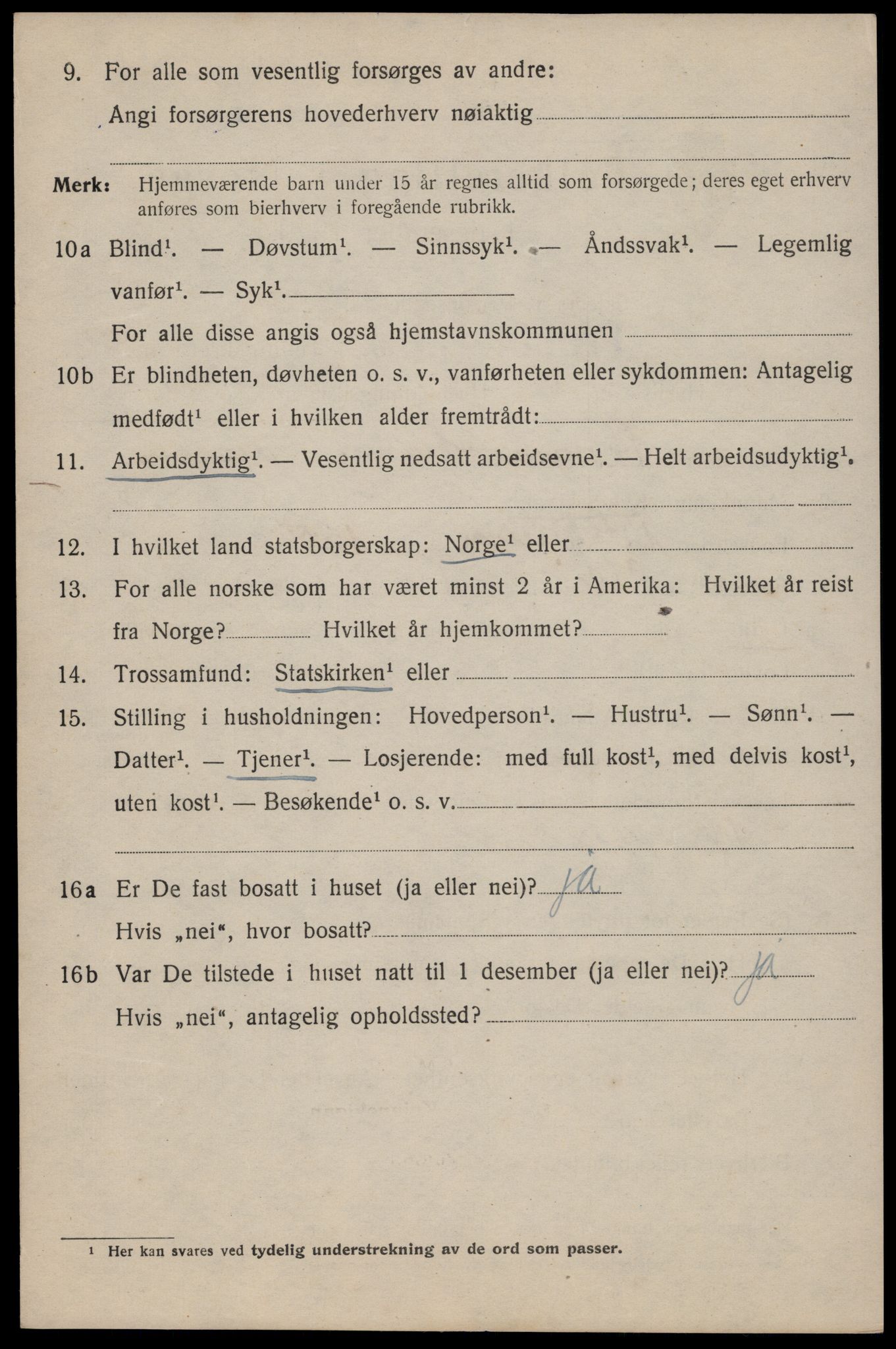 SAT, 1920 census for Trondheim, 1920, p. 89403