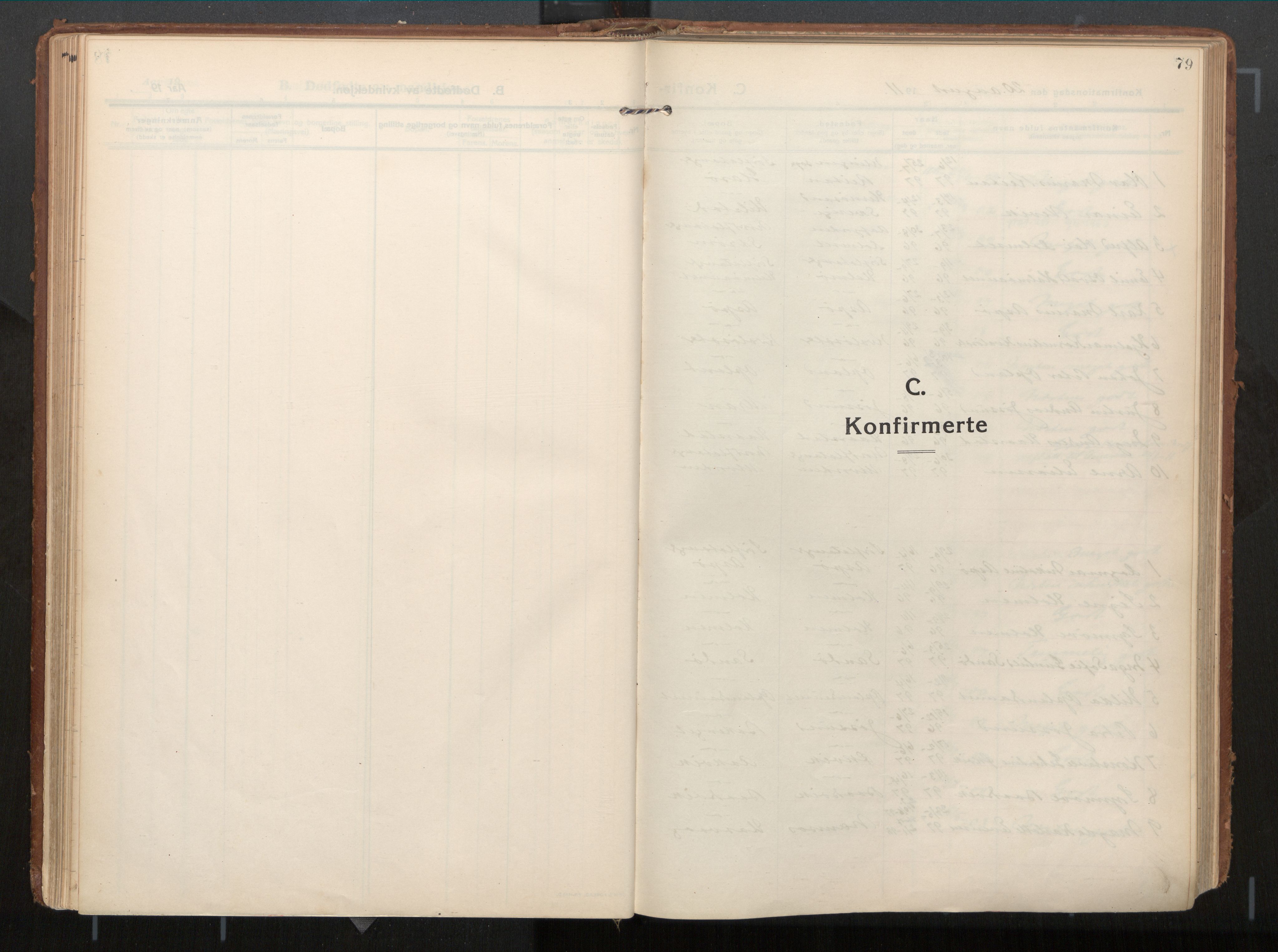 Ministerialprotokoller, klokkerbøker og fødselsregistre - Nord-Trøndelag, SAT/A-1458/771/L0598: Parish register (official) no. 771A05, 1911-1937, p. 79