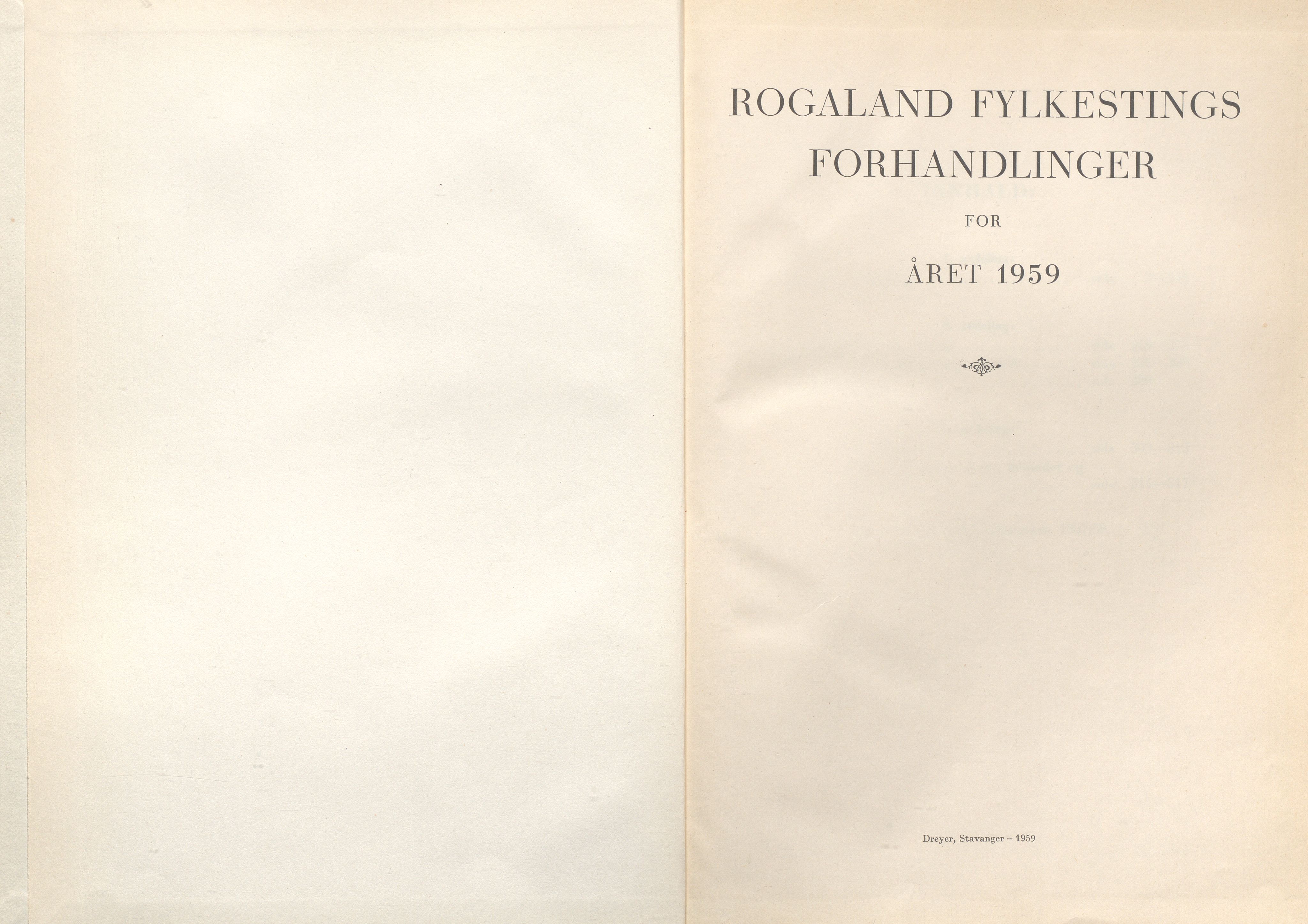 Rogaland fylkeskommune - Fylkesrådmannen , IKAR/A-900/A/Aa/Aaa/L0078: Møtebok , 1959