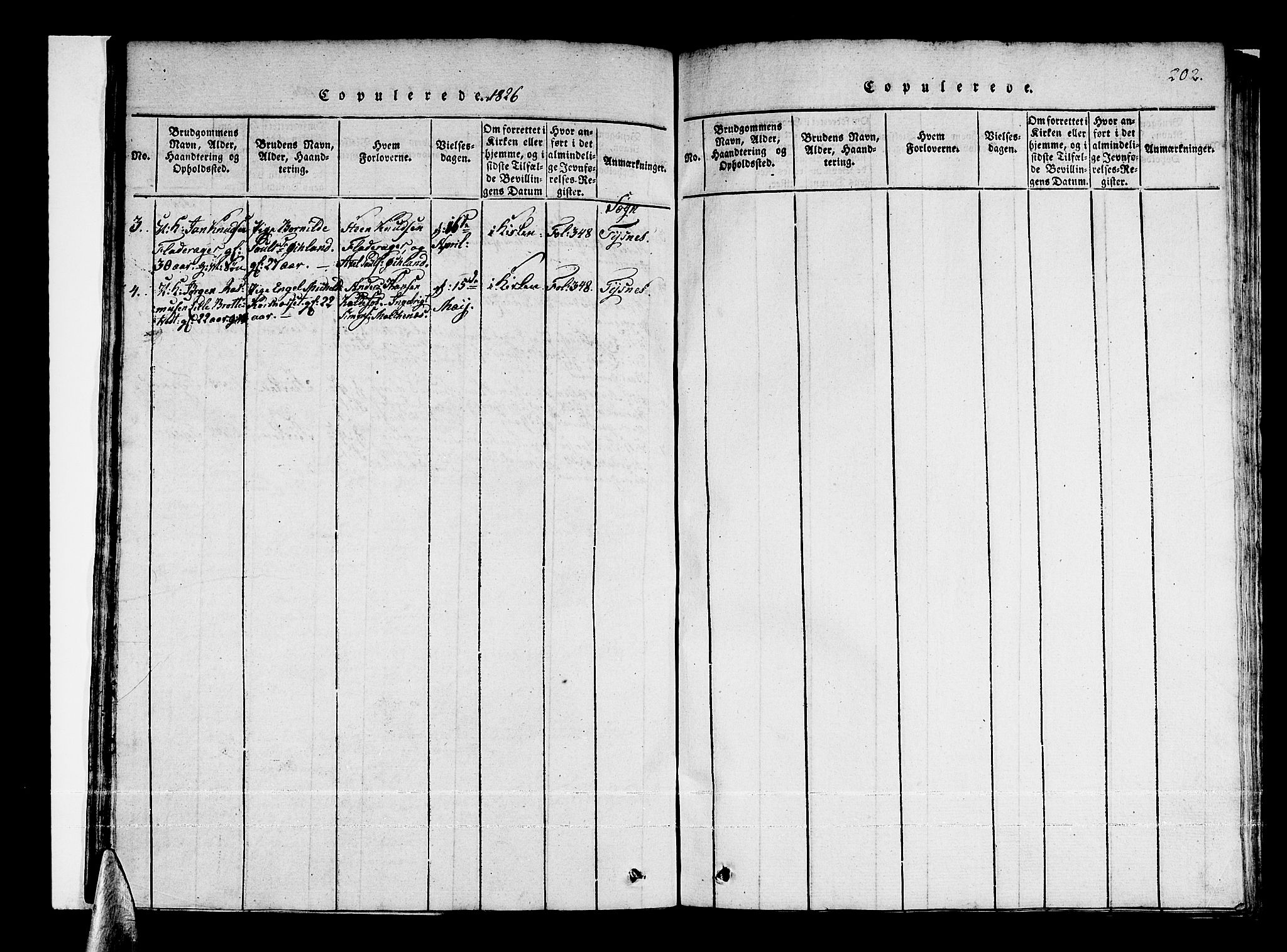 Tysnes sokneprestembete, AV/SAB-A-78601/H/Haa: Parish register (official) no. A 7, 1816-1826, p. 202