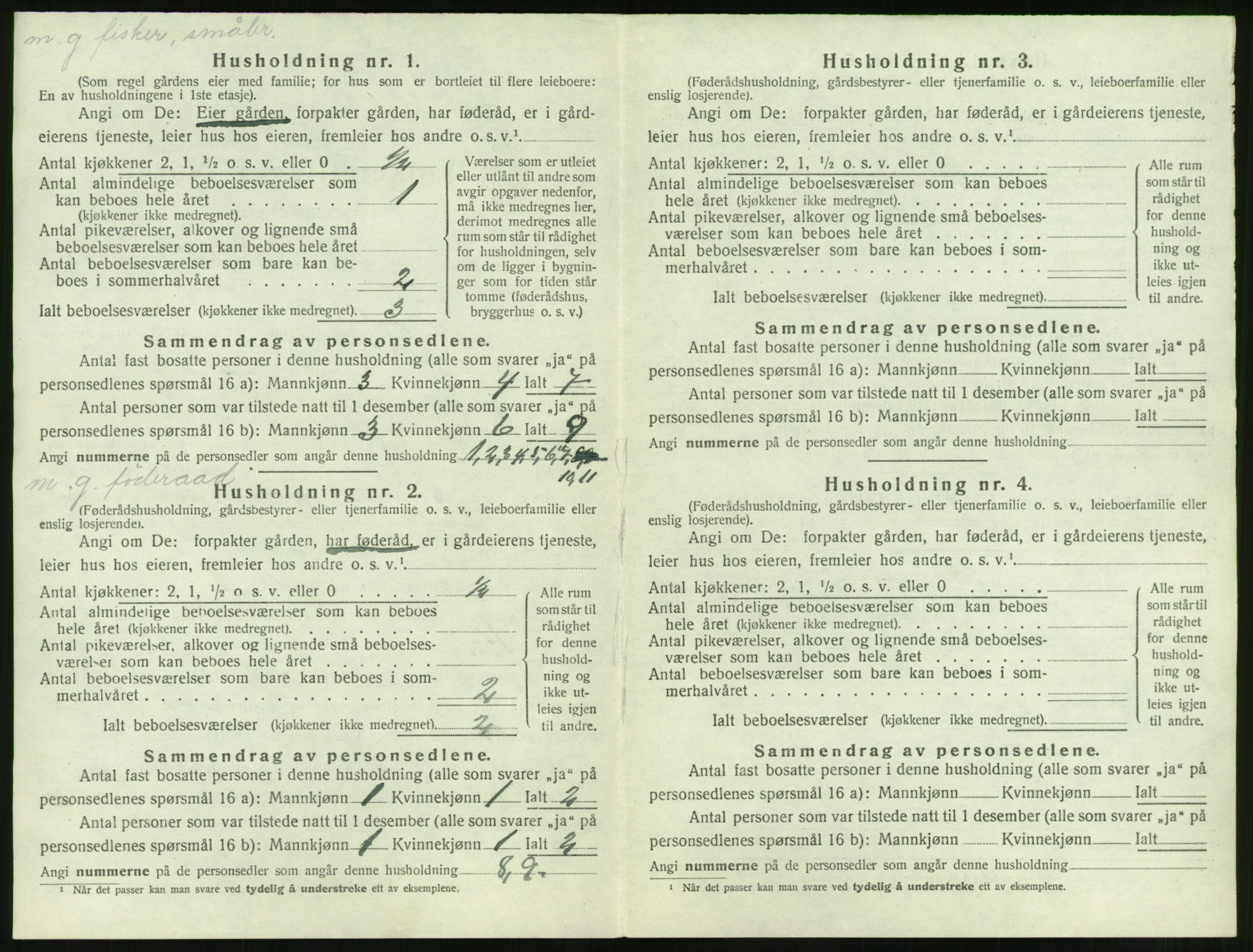 SAT, 1920 census for Edøy, 1920, p. 89