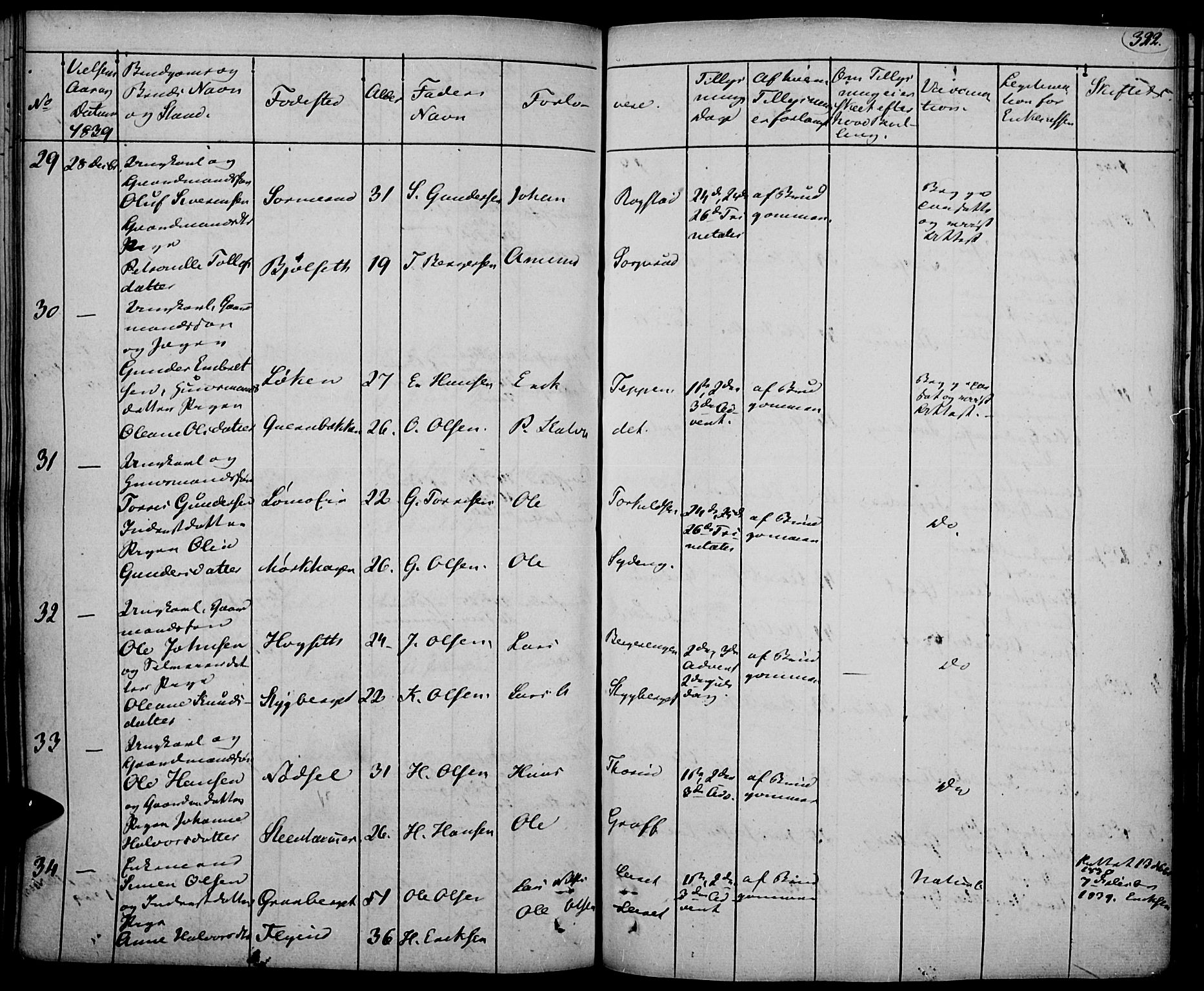 Elverum prestekontor, AV/SAH-PREST-044/H/Ha/Haa/L0008: Parish register (official) no. 8, 1830-1842, p. 322