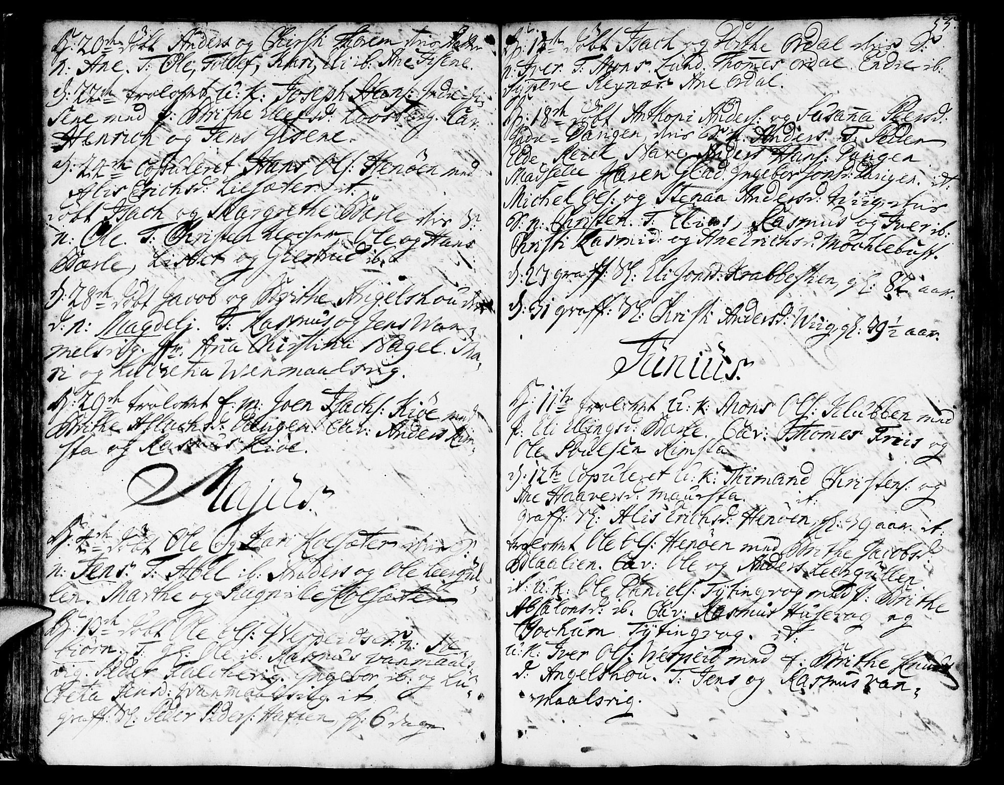 Davik sokneprestembete, AV/SAB-A-79701/H/Haa/Haaa/L0002: Parish register (official) no. A 2, 1742-1816, p. 55