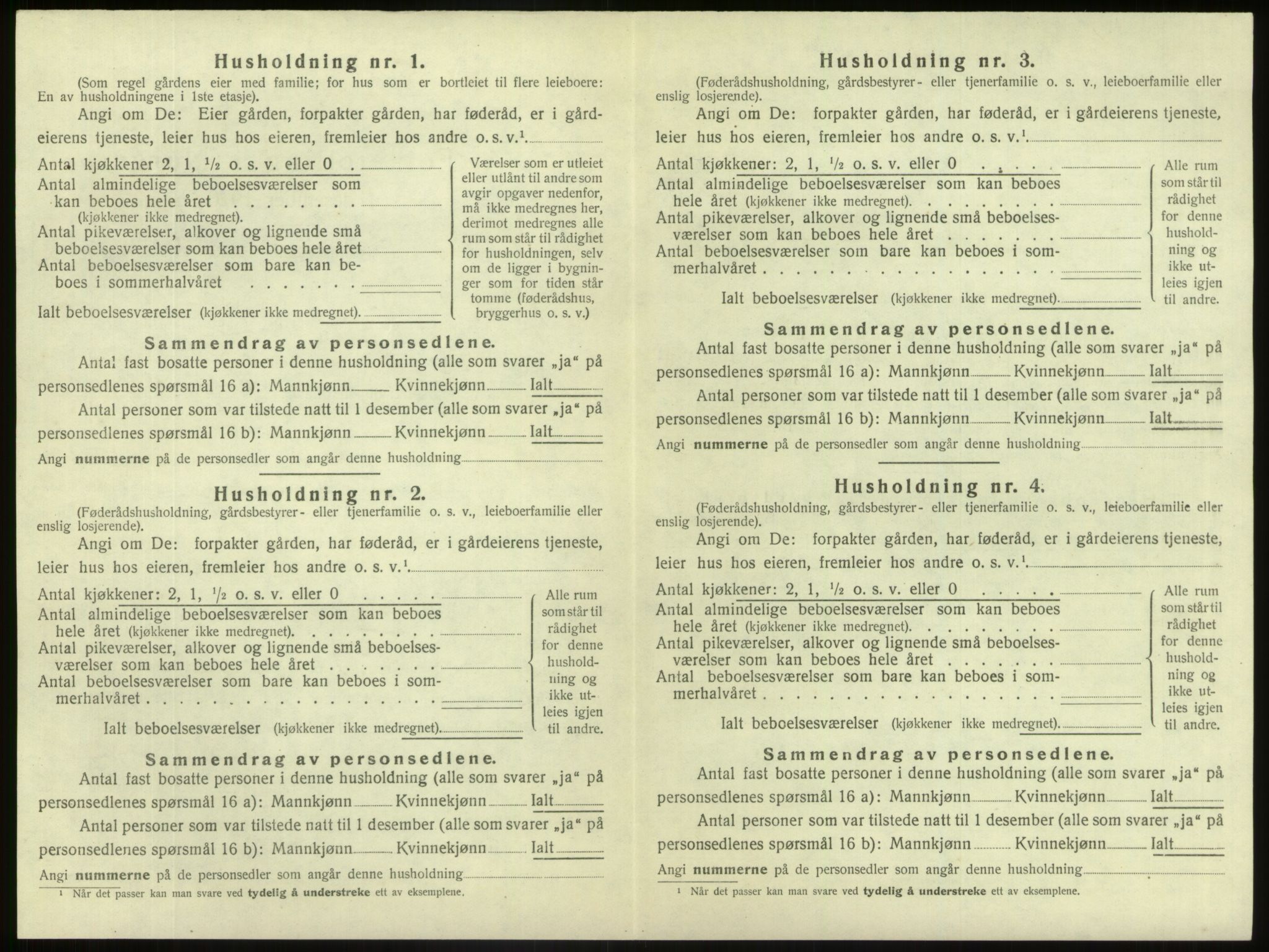 SAB, 1920 census for Fjaler, 1920, p. 288