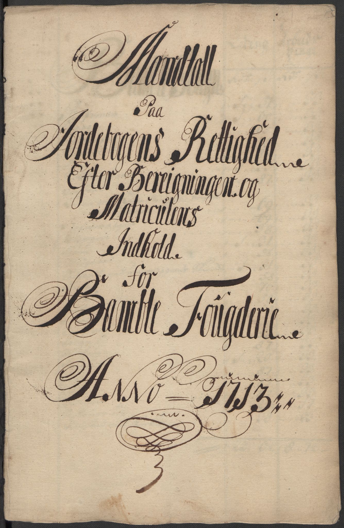 Rentekammeret inntil 1814, Reviderte regnskaper, Fogderegnskap, AV/RA-EA-4092/R36/L2125: Fogderegnskap Øvre og Nedre Telemark og Bamble, 1713, p. 39